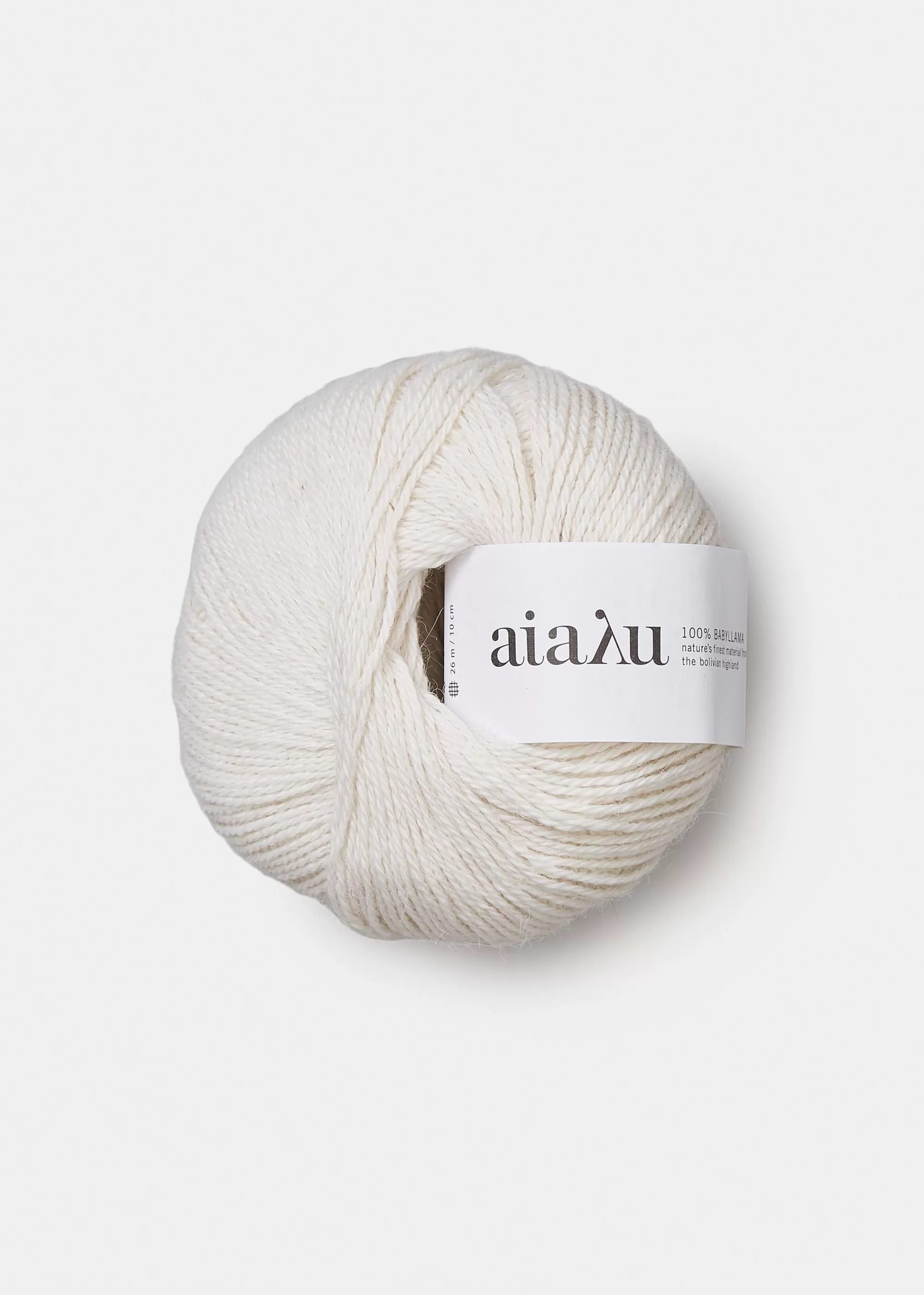 Aiayu Garn & Opskrifter^yarn - babyllama wool Albicant