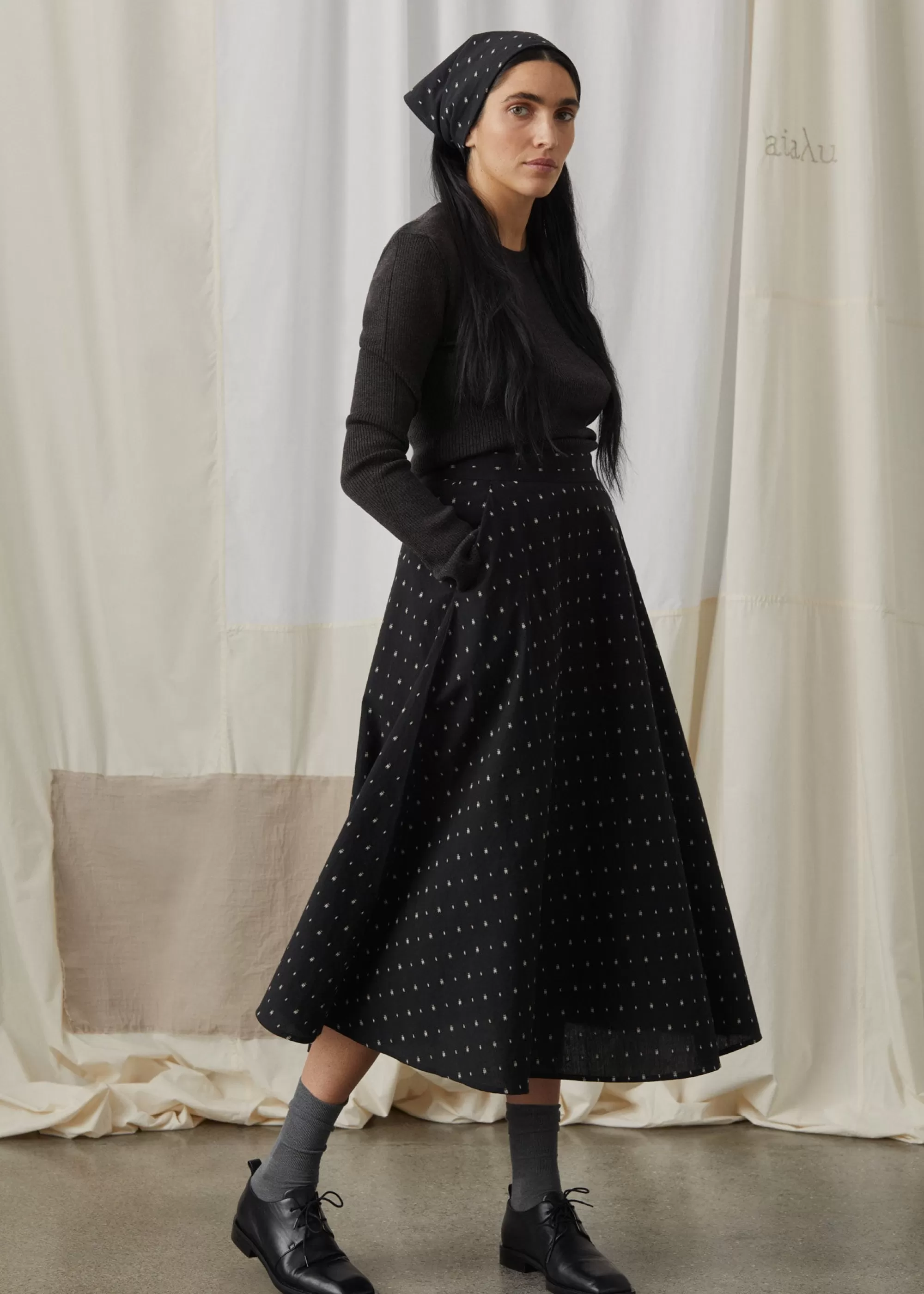 Aiayu Kjoler & Nederdele^Bea skirt dot MixBlack