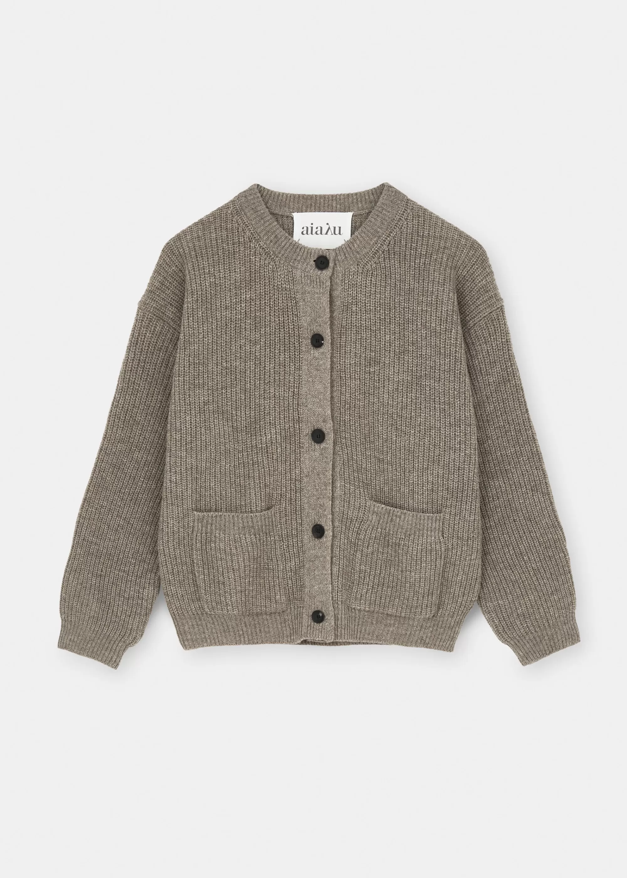 Aiayu Cardigans | Strik^Bine wool cardigan PureSoil