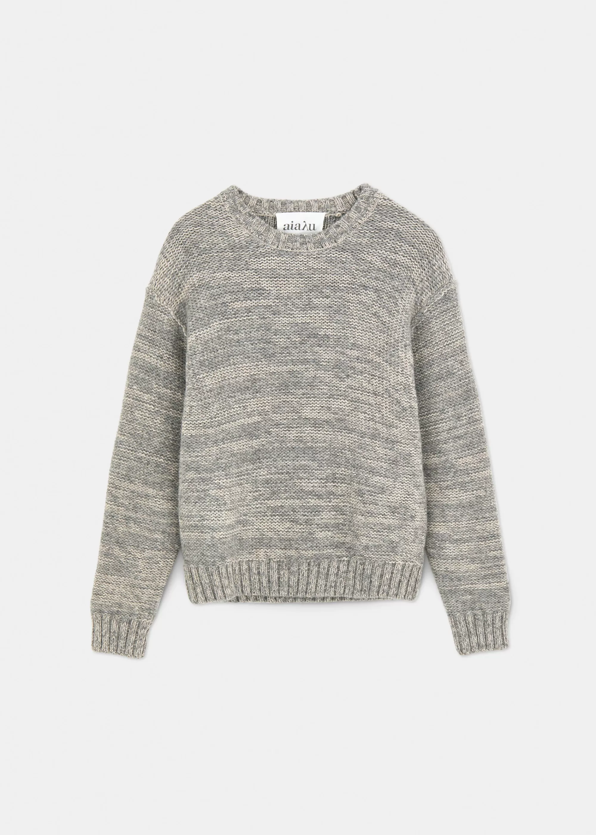 Aiayu Strik^Blair llama wool sweater MixGrey