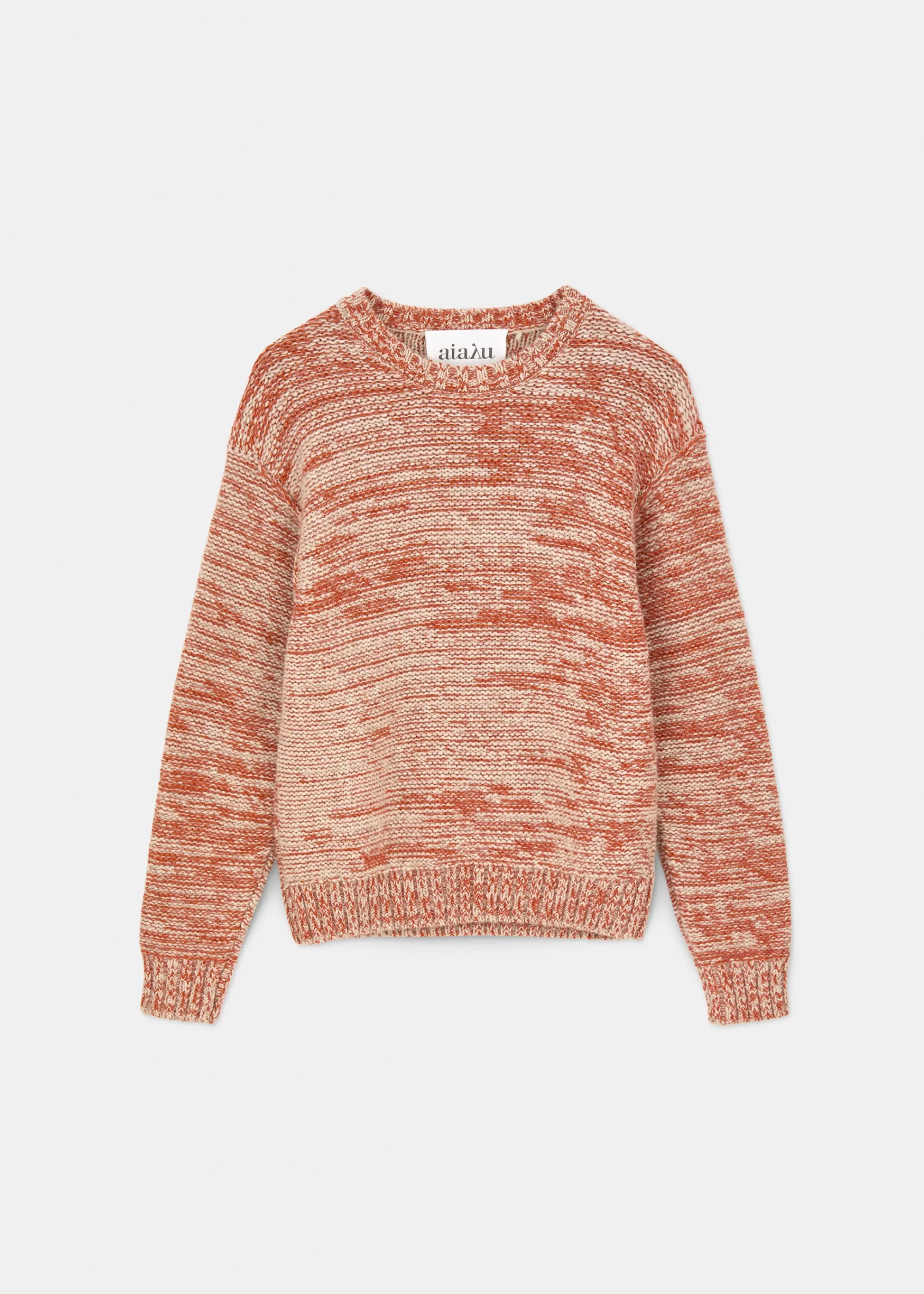 Aiayu Strik^Blair llama wool sweater MixOrange