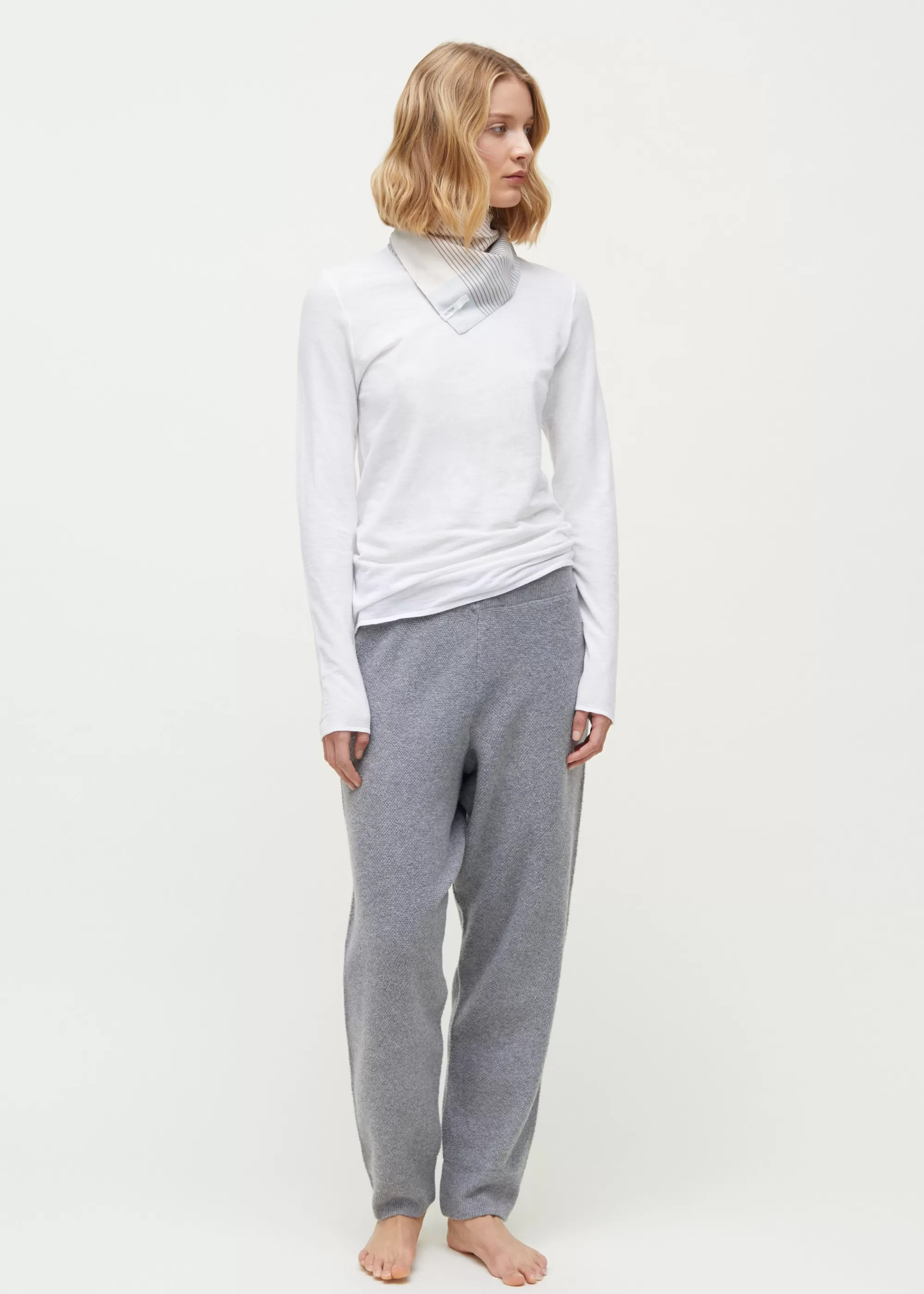 Aiayu Bukser^Carl cashmere sweatpants GreyMelange