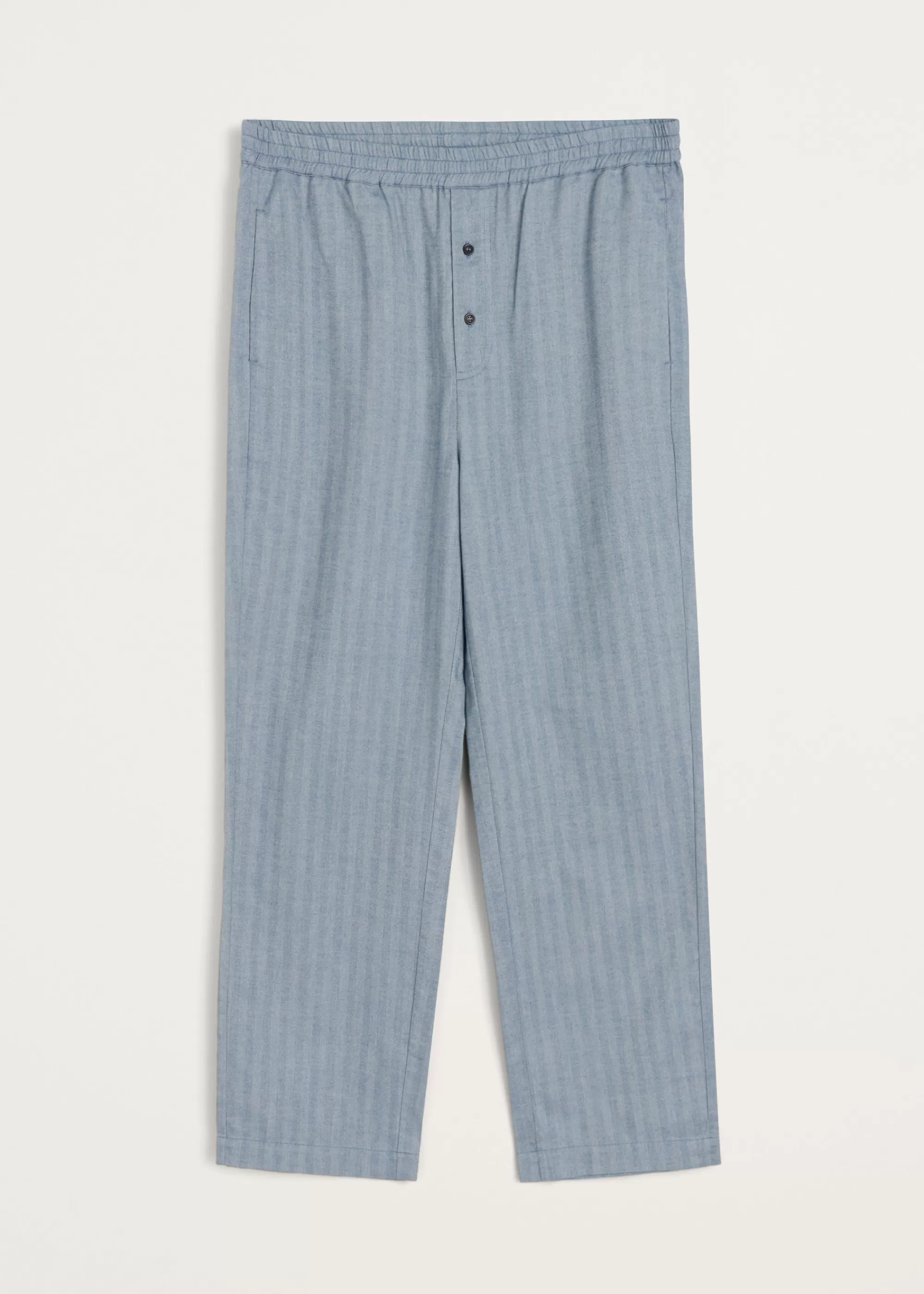 Aiayu Bukser^Casual pant herringbone MixDustBlue