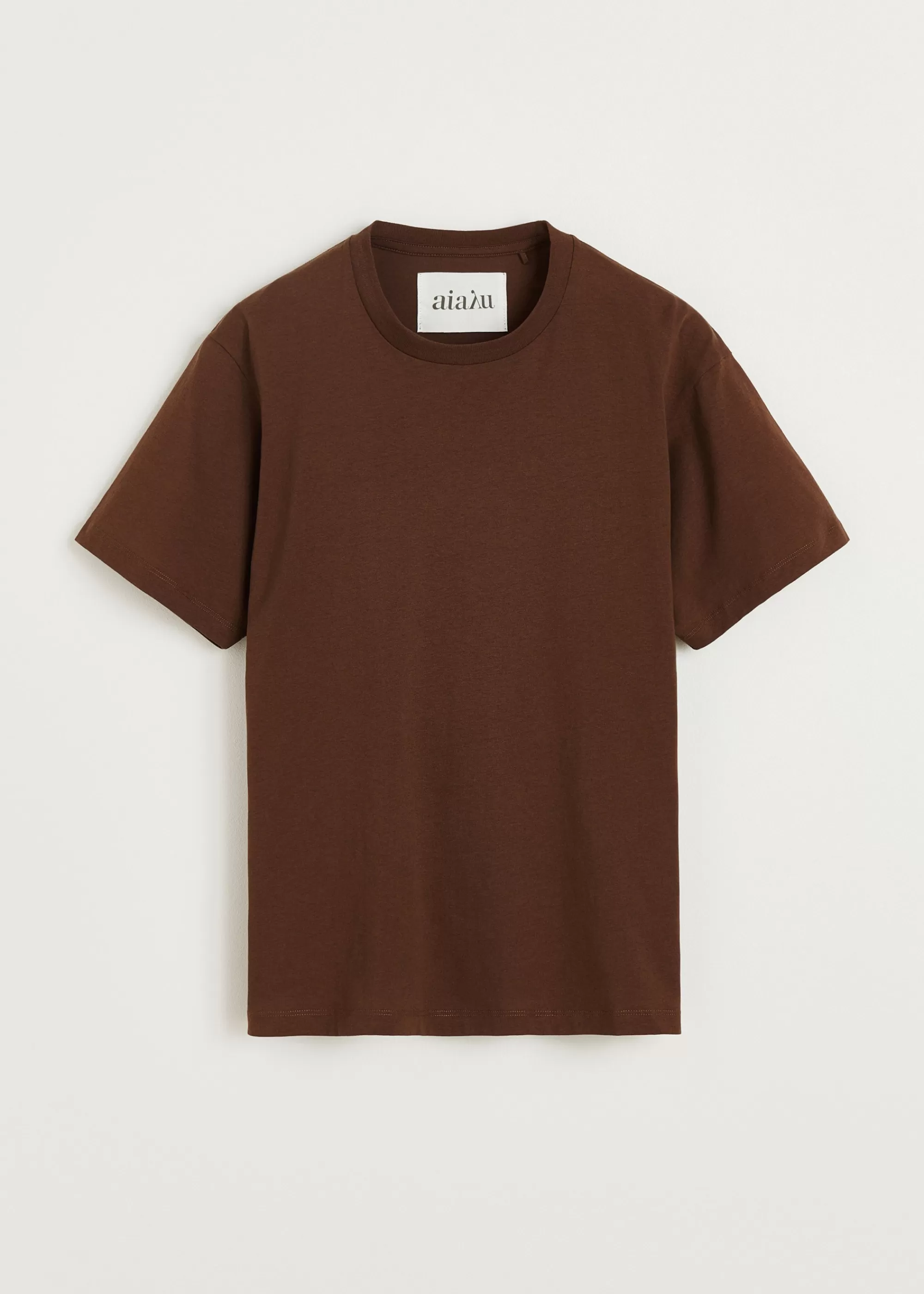 Aiayu T-shirts & Tops^Classic circular tee Coffee