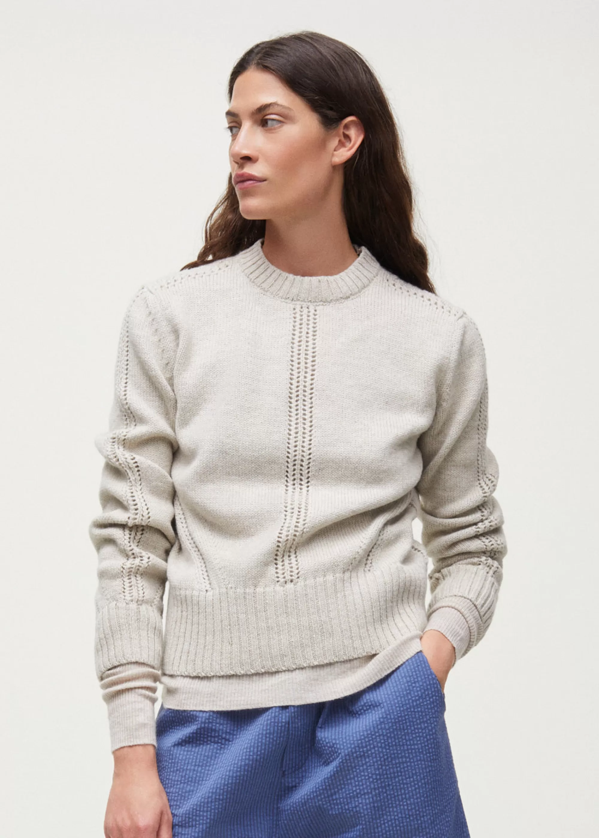 Aiayu Strik^Clio llama wool sweater PureNatural