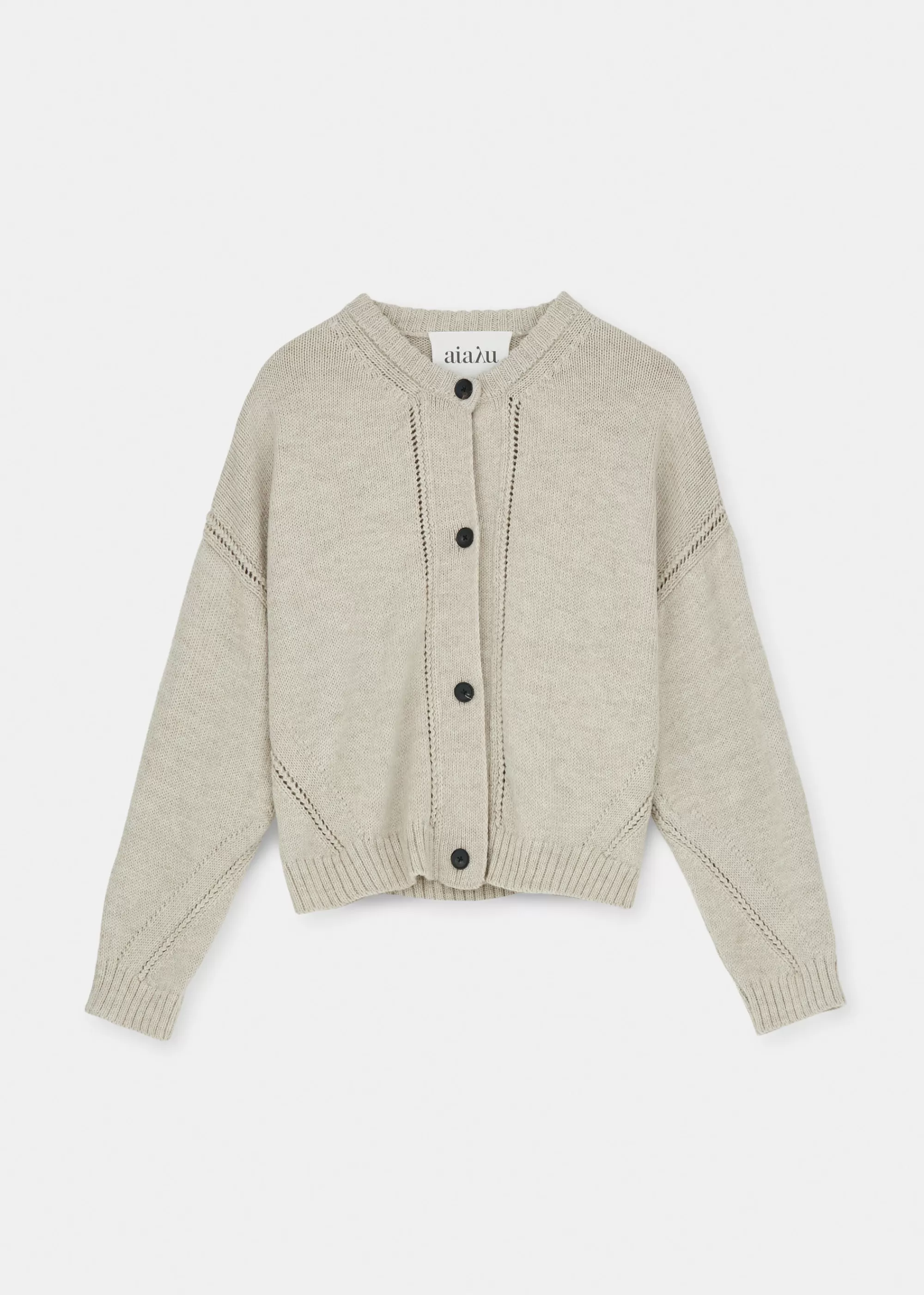 Aiayu Cardigans | Strik^Coban llama wool cardigan PureNatural