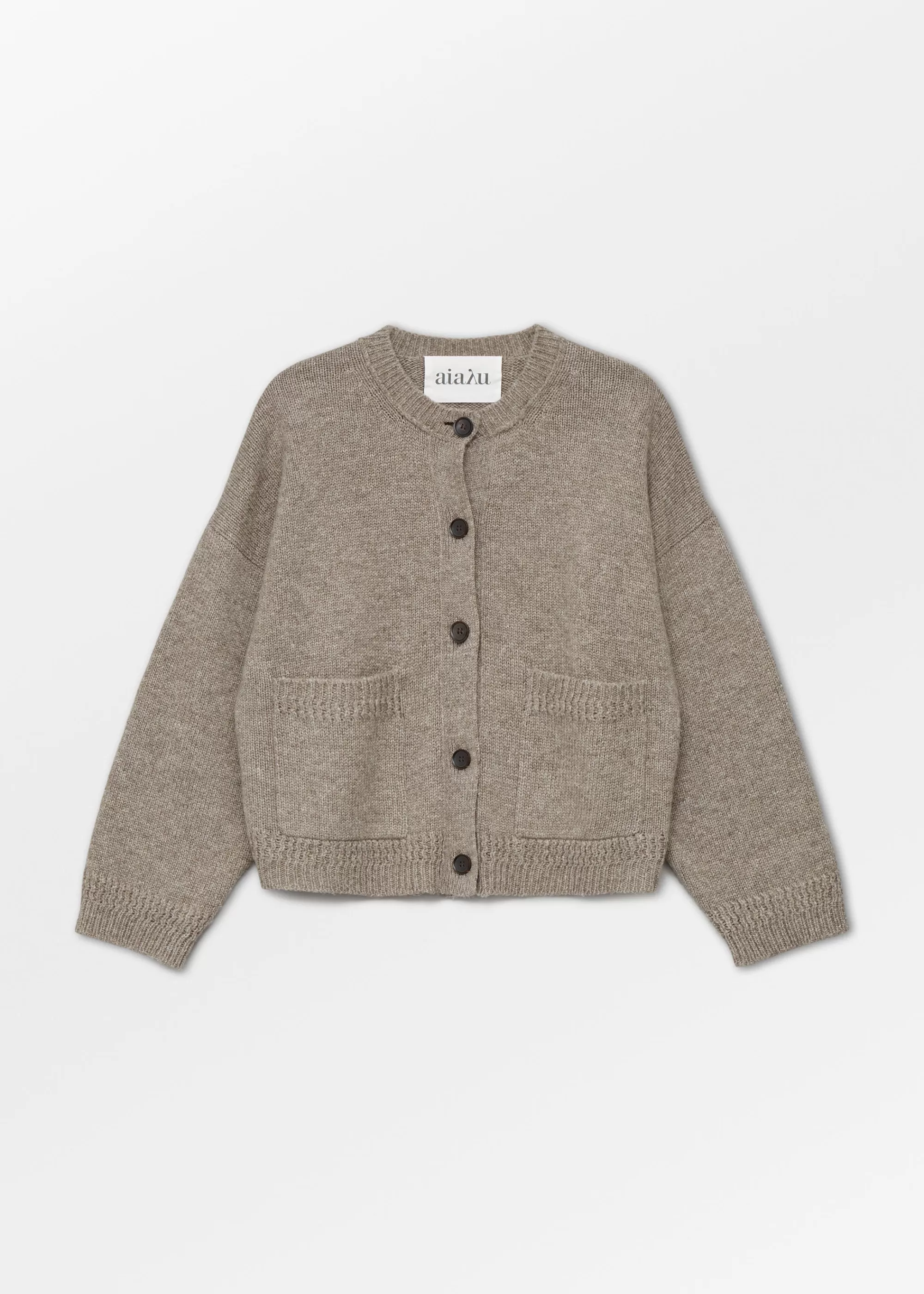 Aiayu Cardigans | Strik^Cobe wool cardigan PureSoil