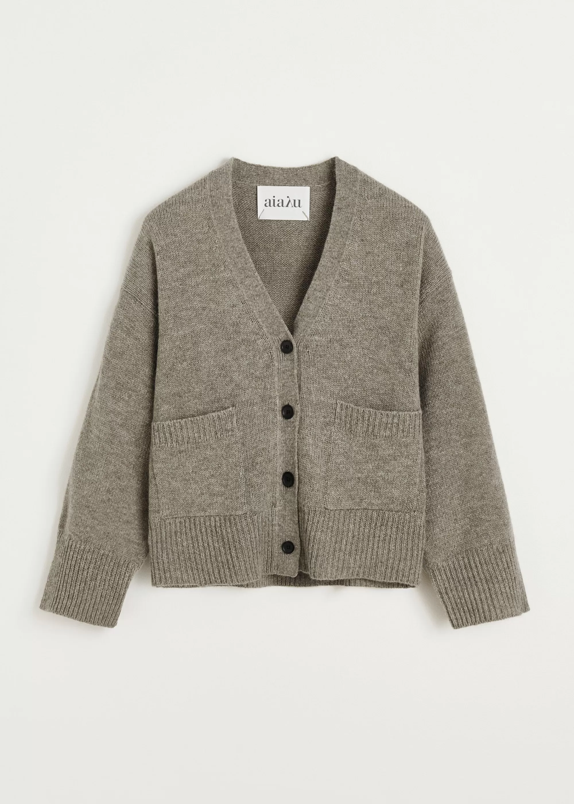 Aiayu Cardigans | Strik^Cora wool cardigan PureSoil