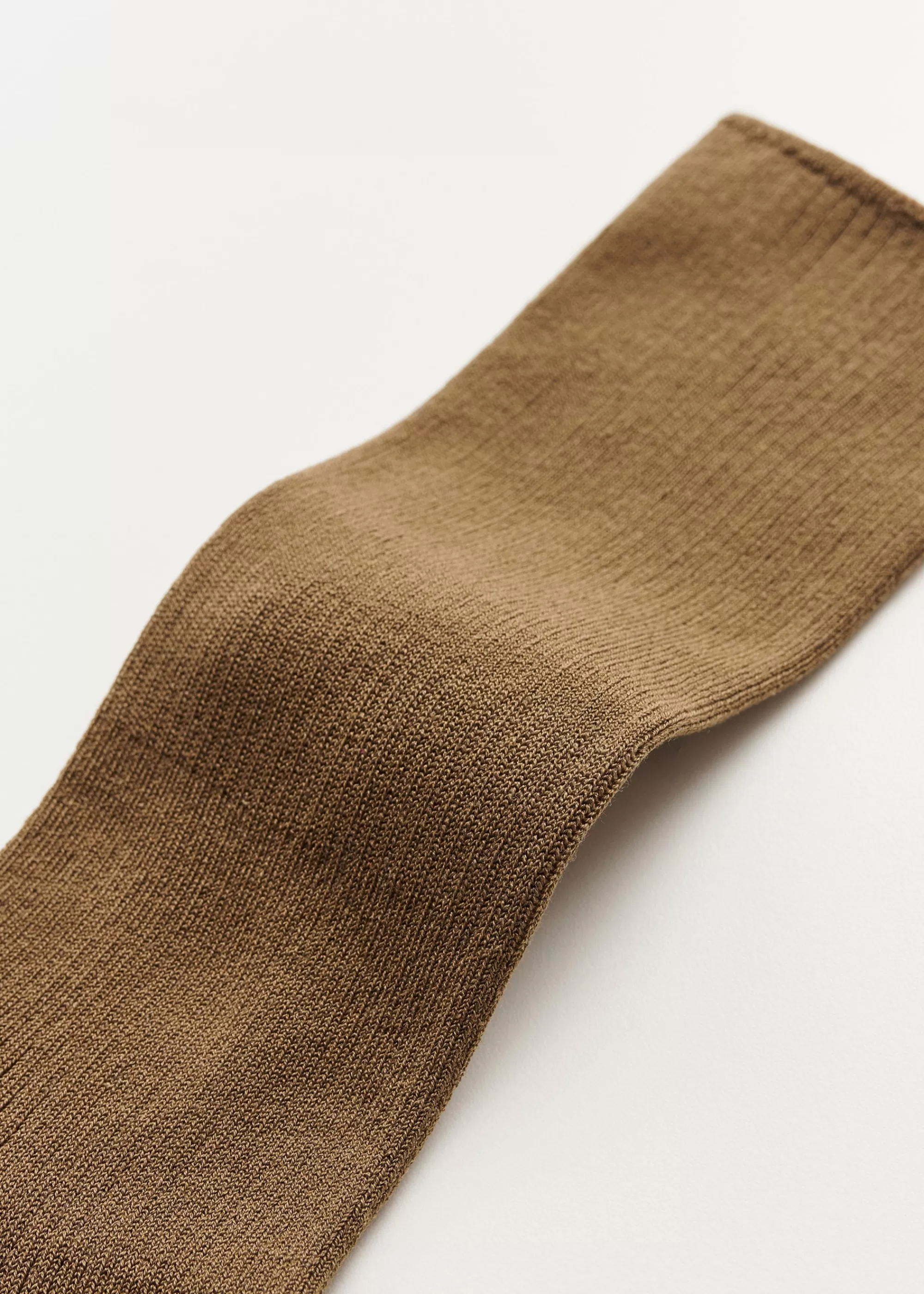 Aiayu Strømper^Cotton rib socks Chestnut