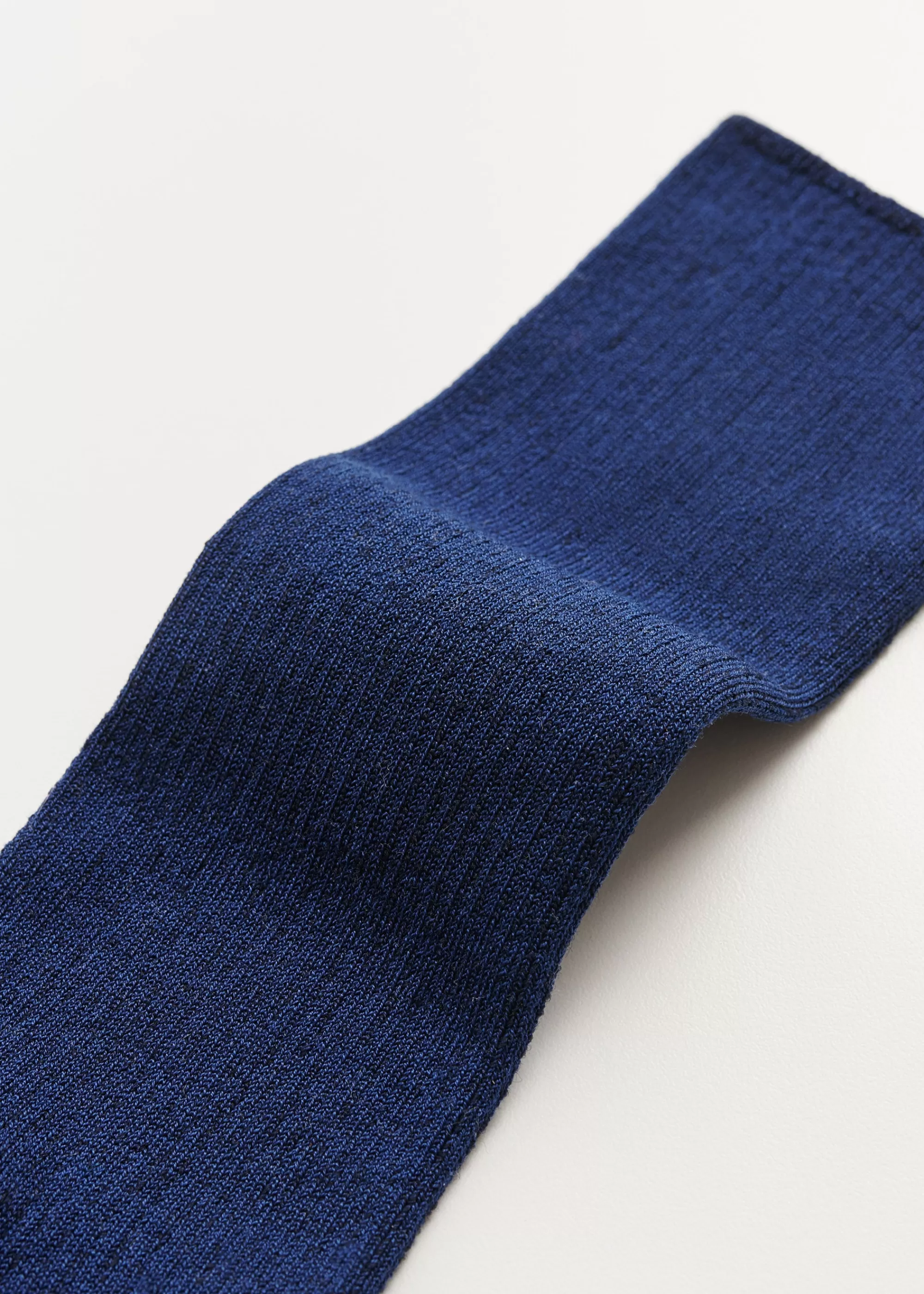 Aiayu Strømper^Cotton rib socks MidnightBlue