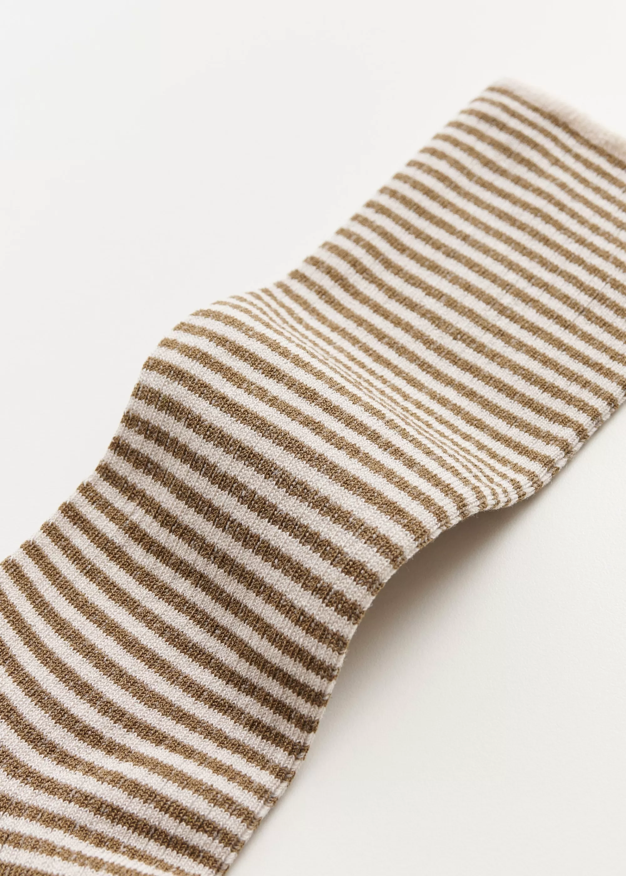 Aiayu Strømper^Cotton stripe socks MixChestnut