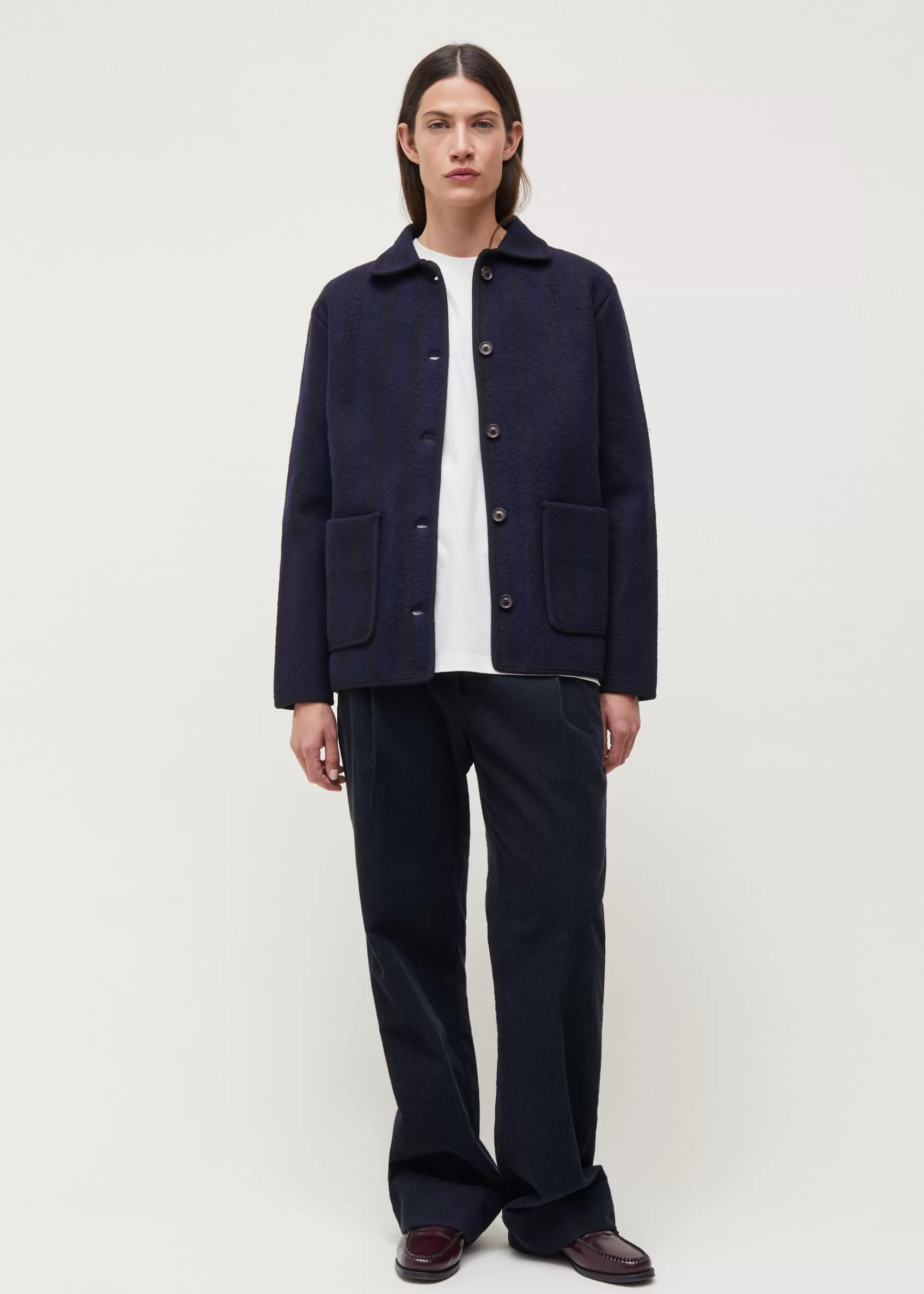 Aiayu Jakker & Blazere^Ethan wool jacket MixNavy