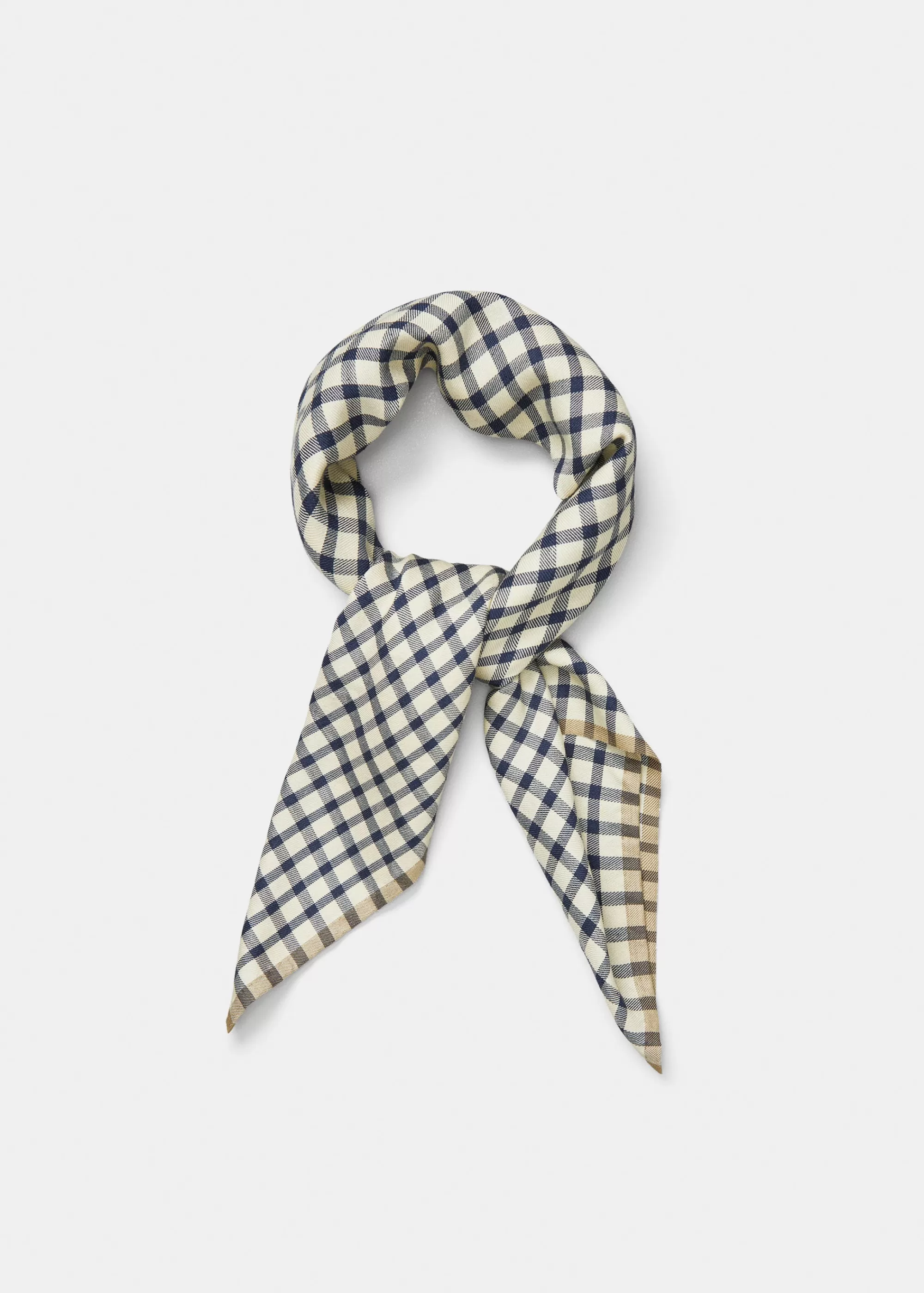 Aiayu Tørklæder^Familia silk scarf MixNavy