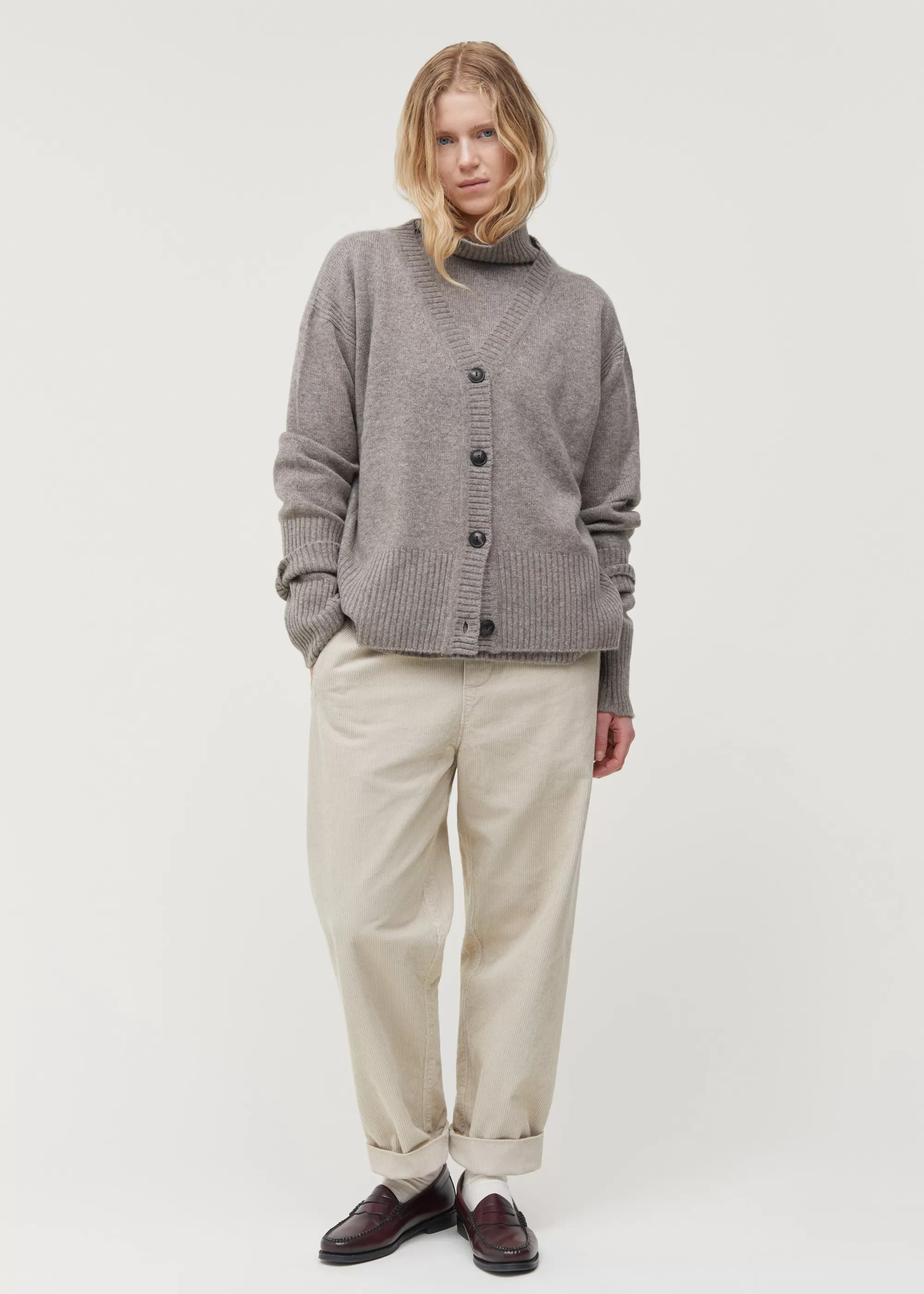 Aiayu Cardigans | Strik^Frank yak cardigan PureSoil