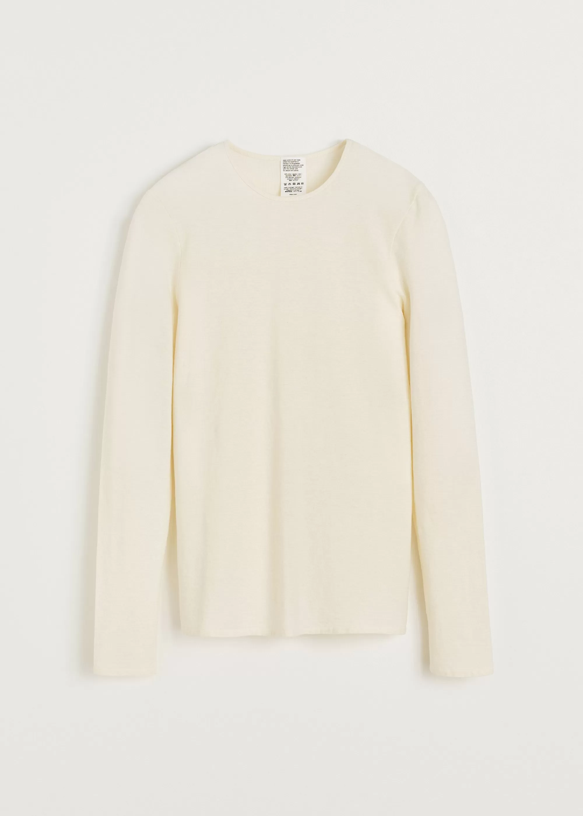 Aiayu Bluser^Gentle cashmere long sleeve PureEcru