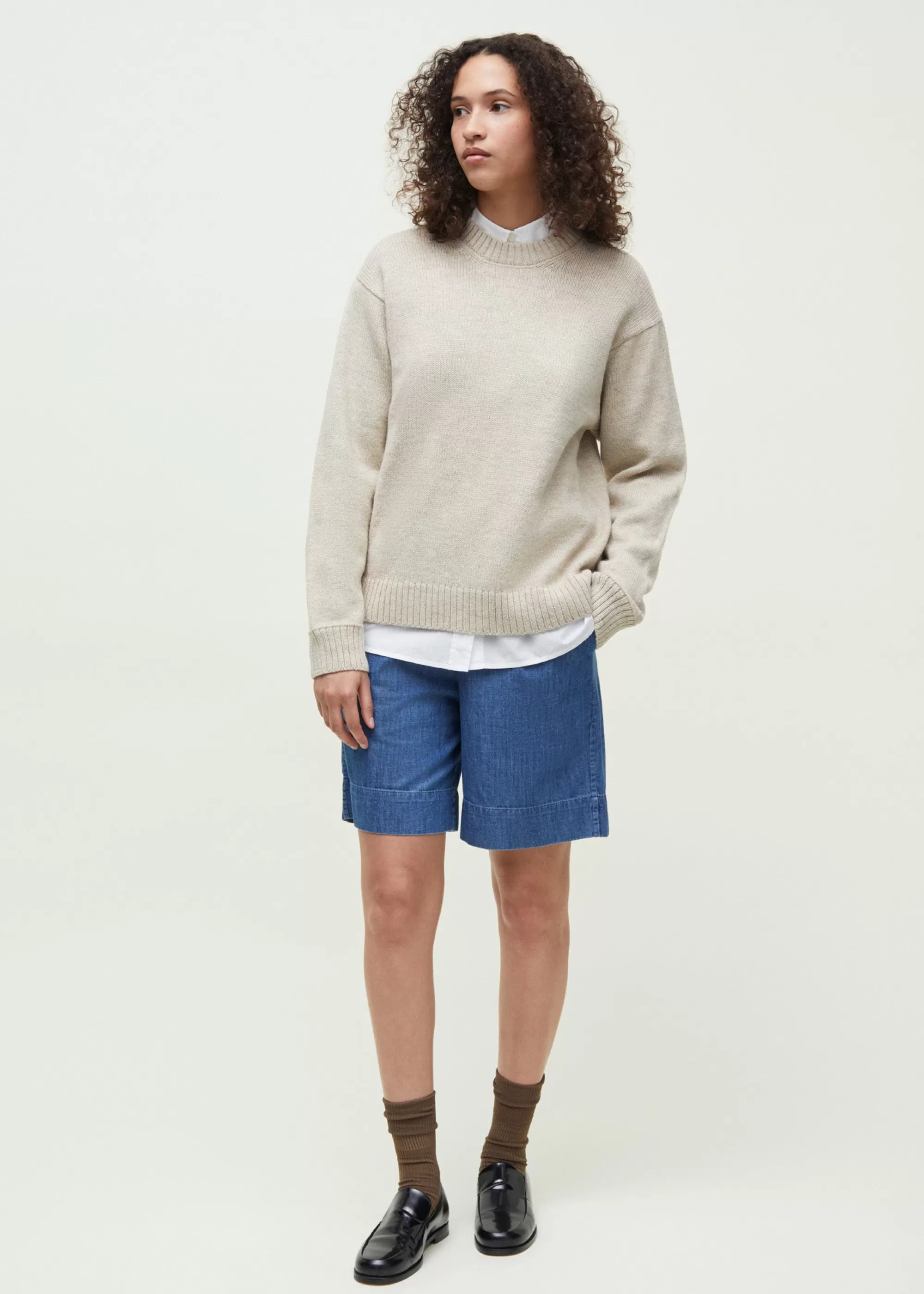 Aiayu Strik^Highland saga wool sweater PureNatural