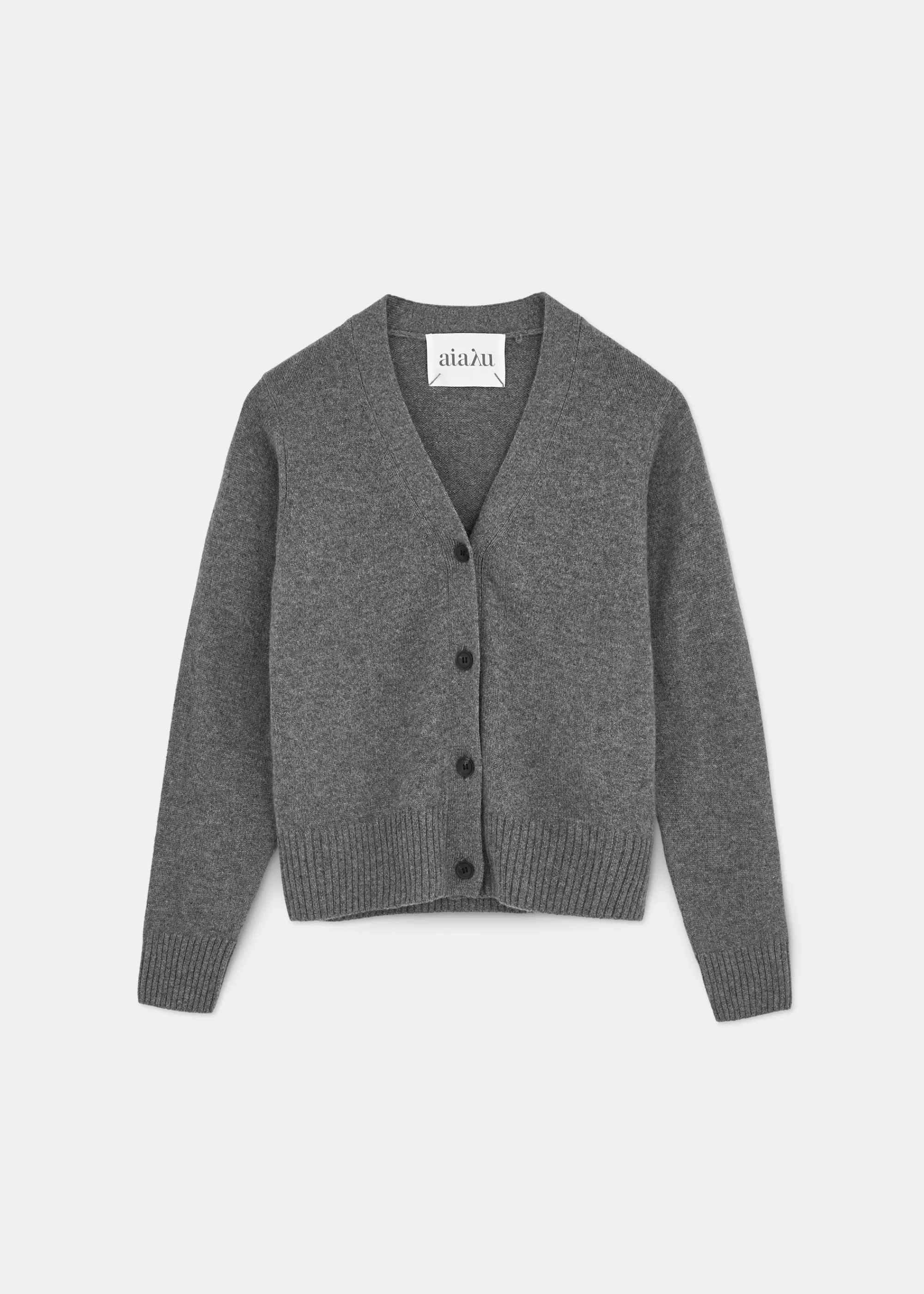 Aiayu Cardigans | Strik^Ingrid cashmere cardigan Stormy