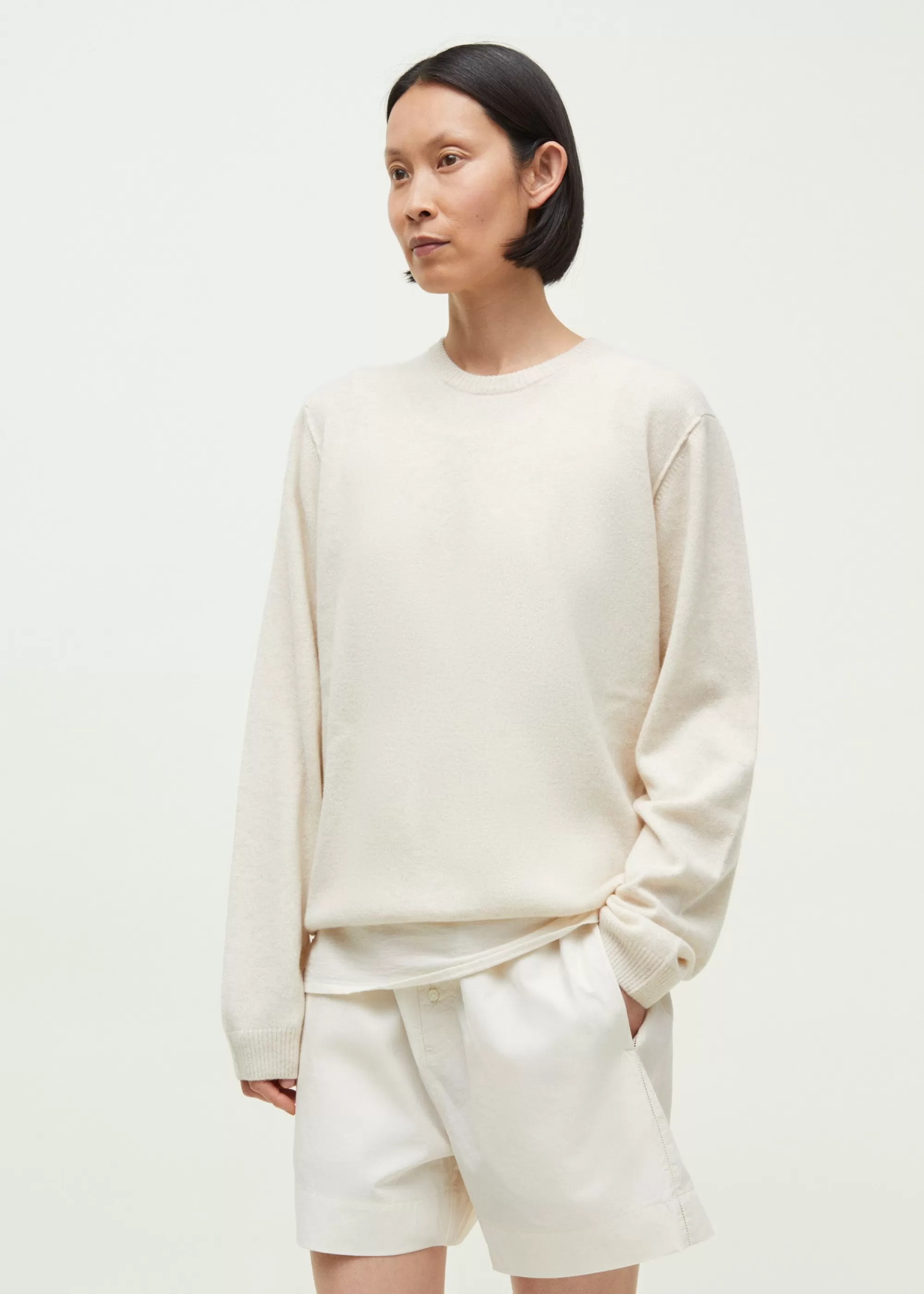 Aiayu Strik^Leonardo sweater - pure cashmere PureEcru