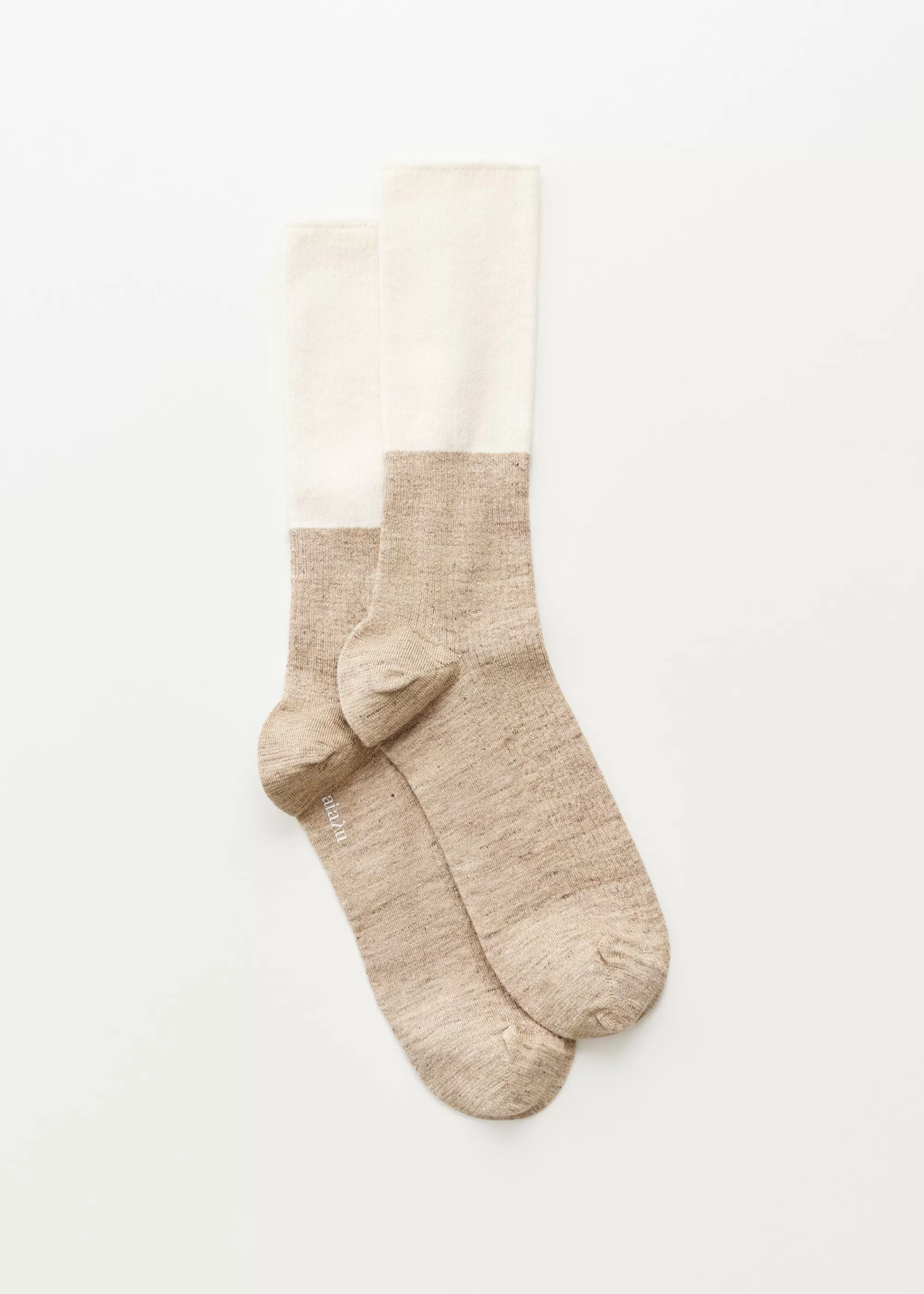 Aiayu Strømper^Linen rib socks MixLinen