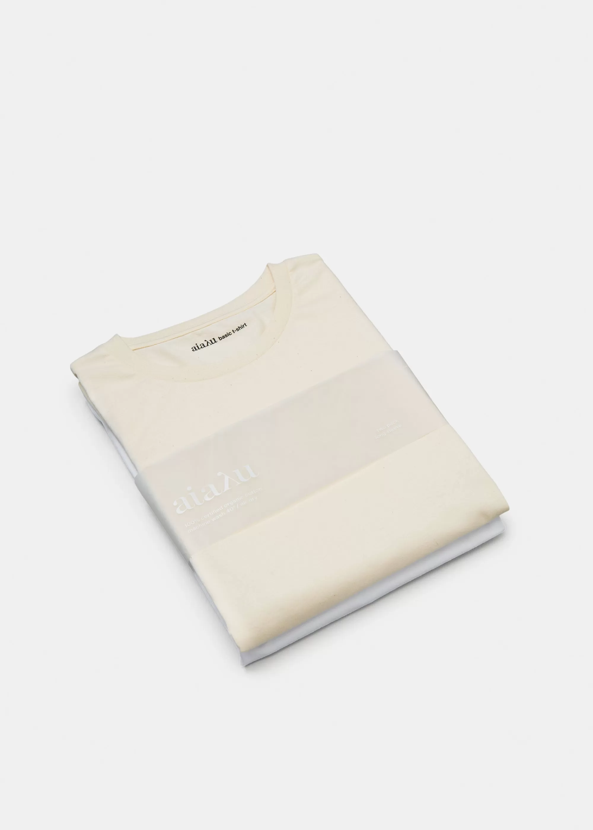 Aiayu T-shirts & Tops^Long sleeve tee (two pack) White&Undyed