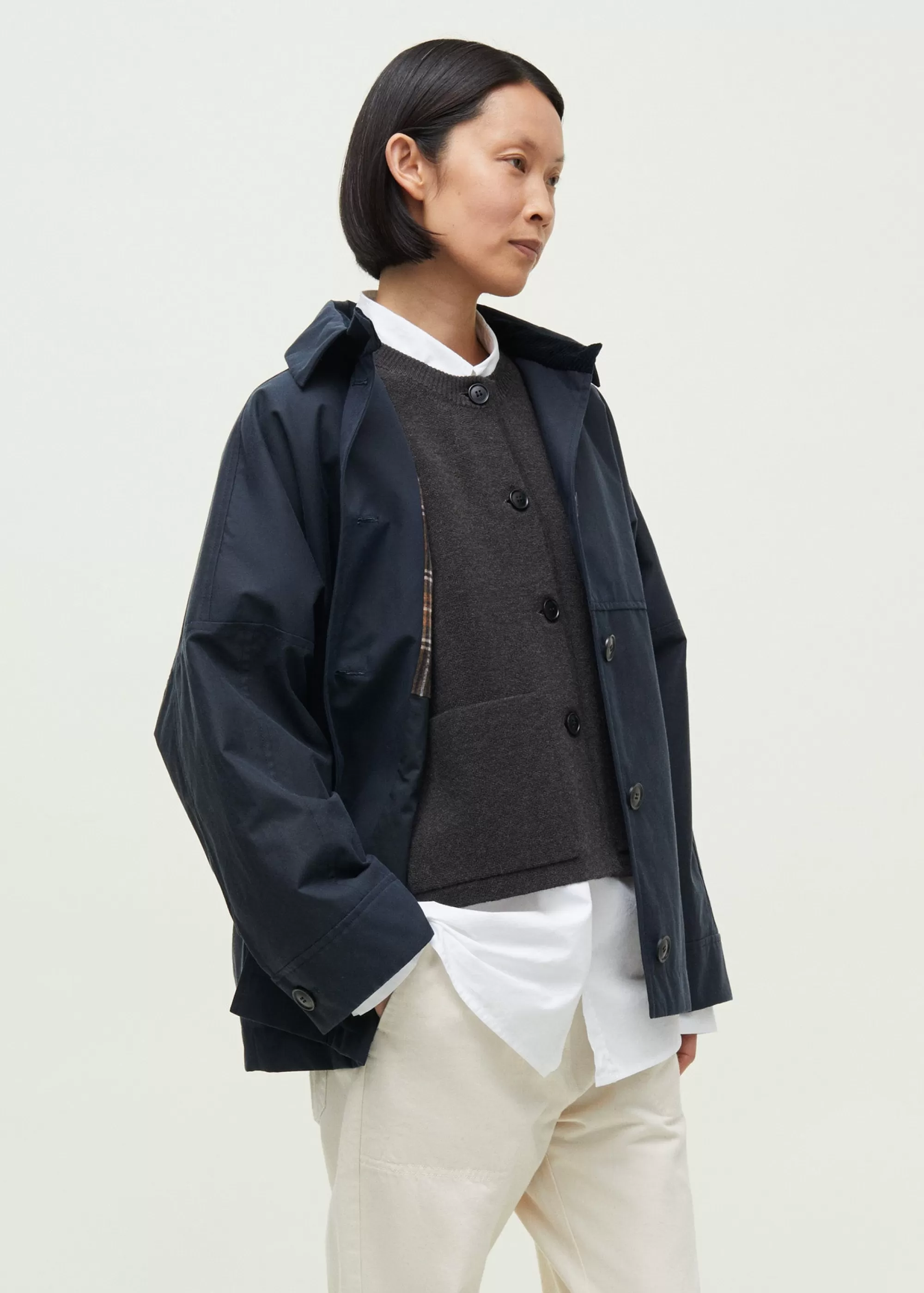 Aiayu Jakker & Blazere^Moa jacket - oilskin Navy