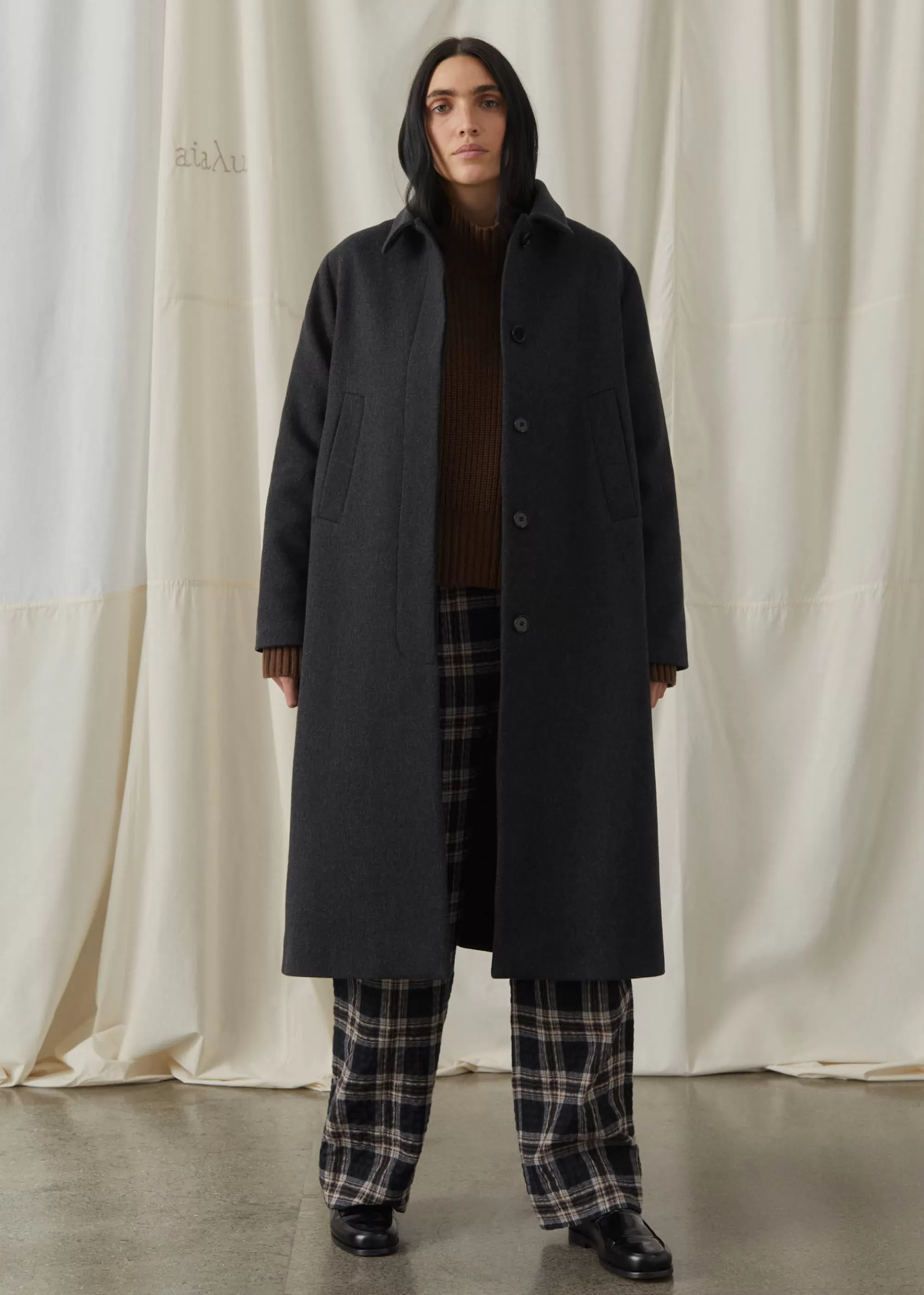 Aiayu Frakker^Noah wool coat Stormy