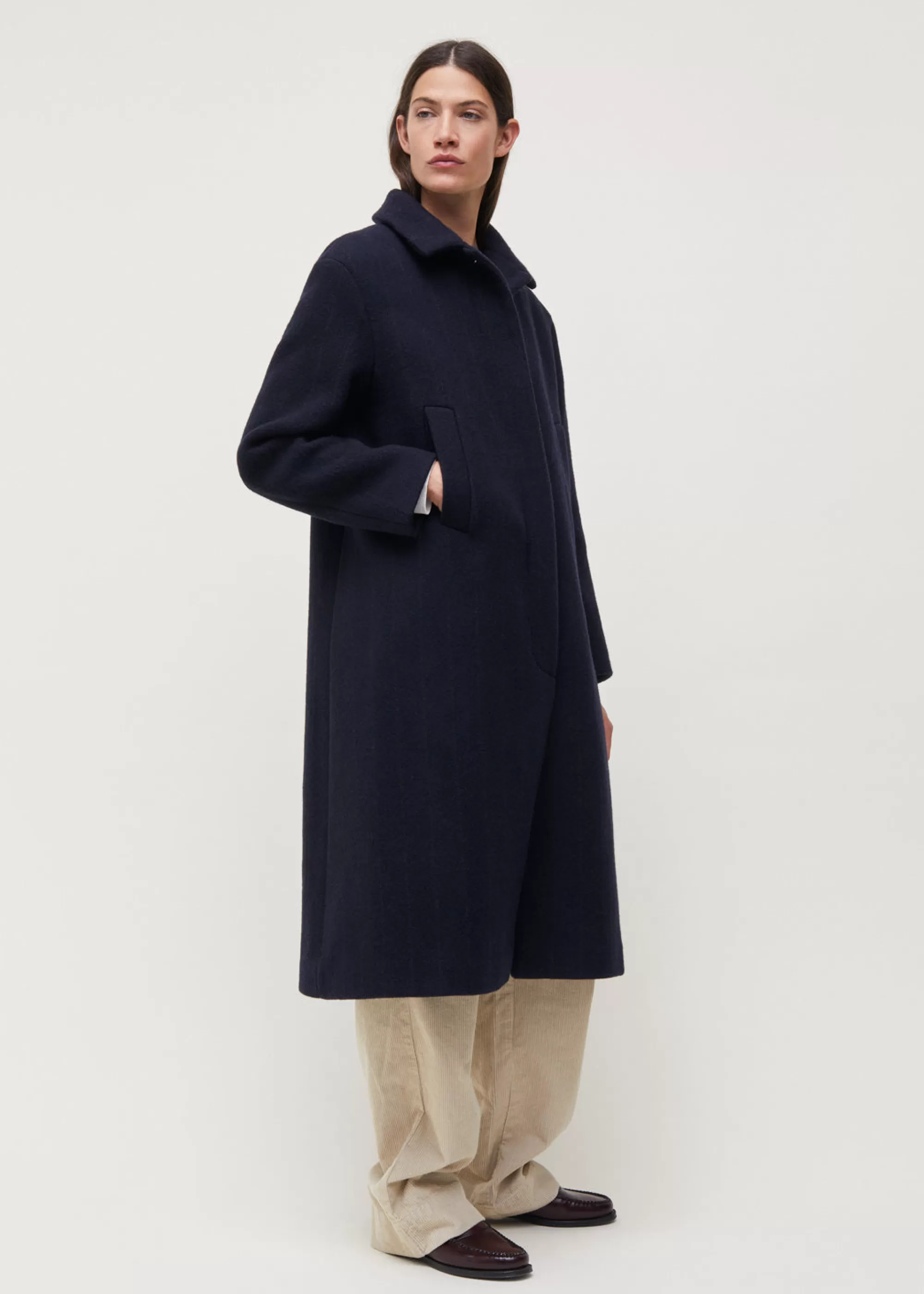 Aiayu Frakker^Noah wool coat Navy