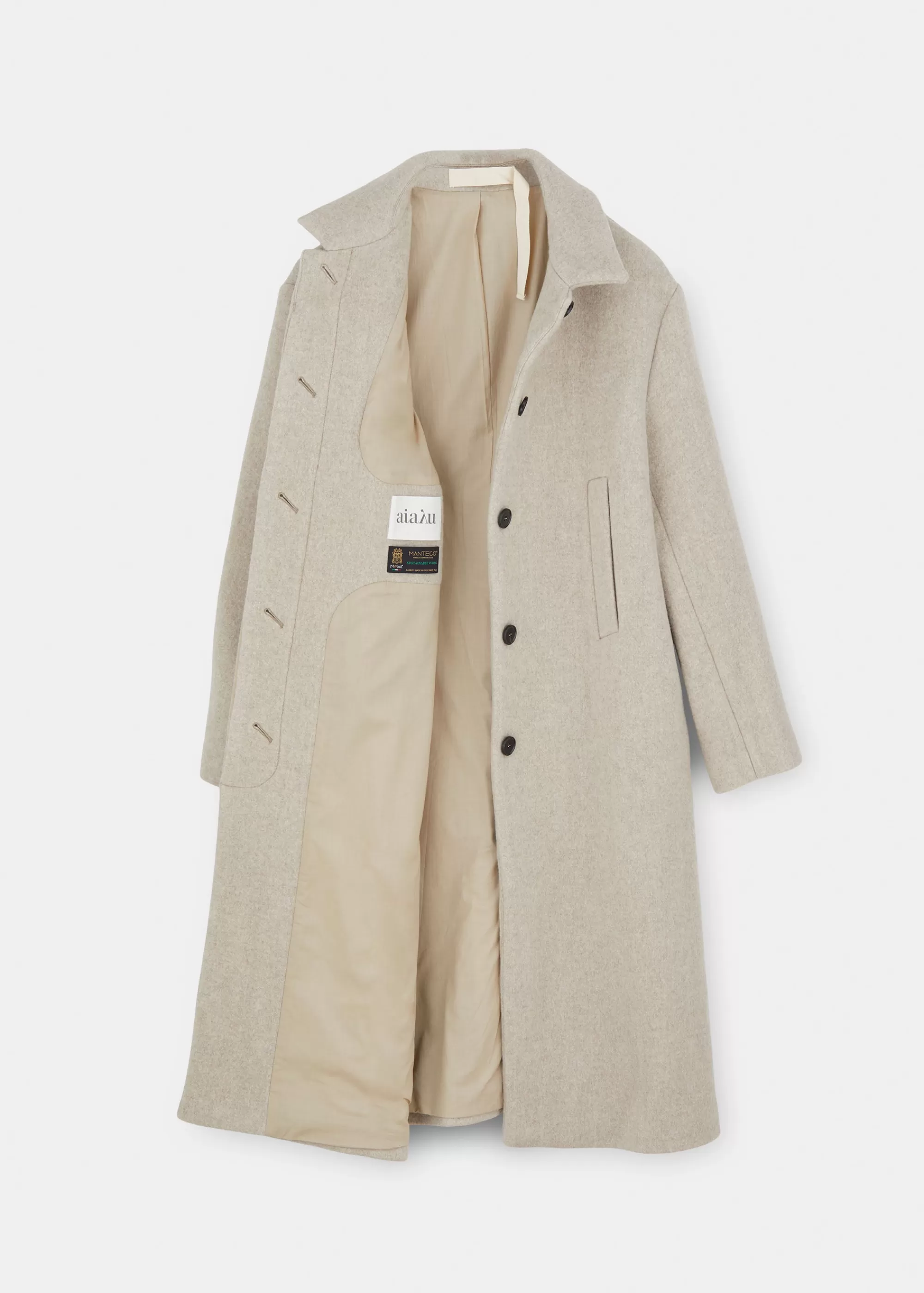 Aiayu Frakker^Noah wool coat Nature