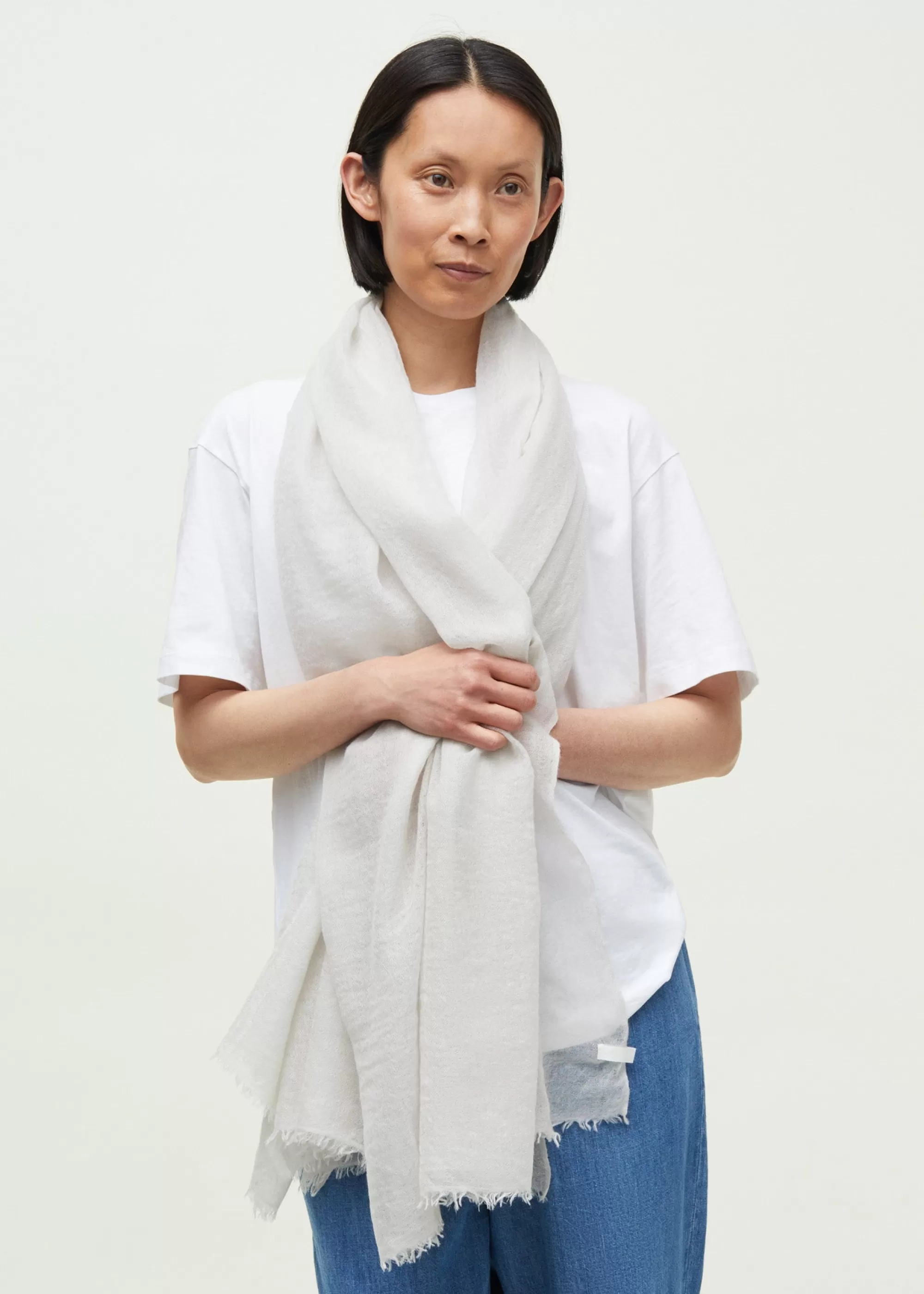 Aiayu Tørklæder^Poon scarf - pure cashmere Salt