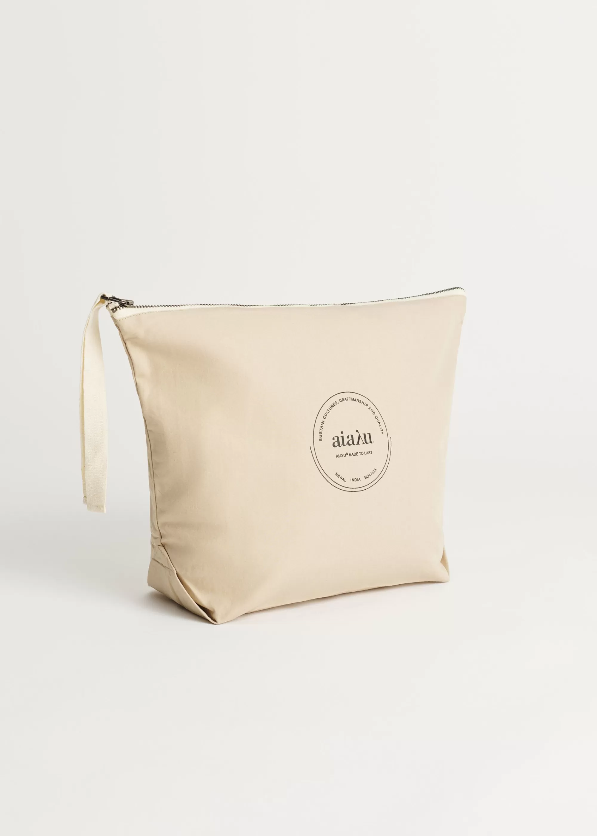 Aiayu Pouches^Pouch heavy poplin Beige