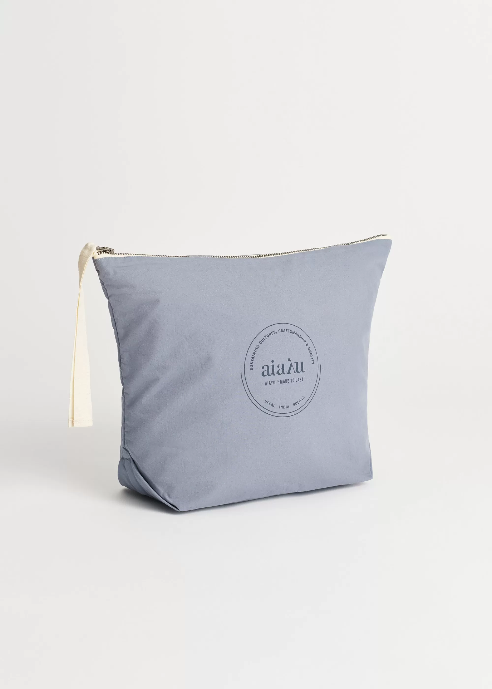 Aiayu Pouches^Pouch heavy poplin Ocean