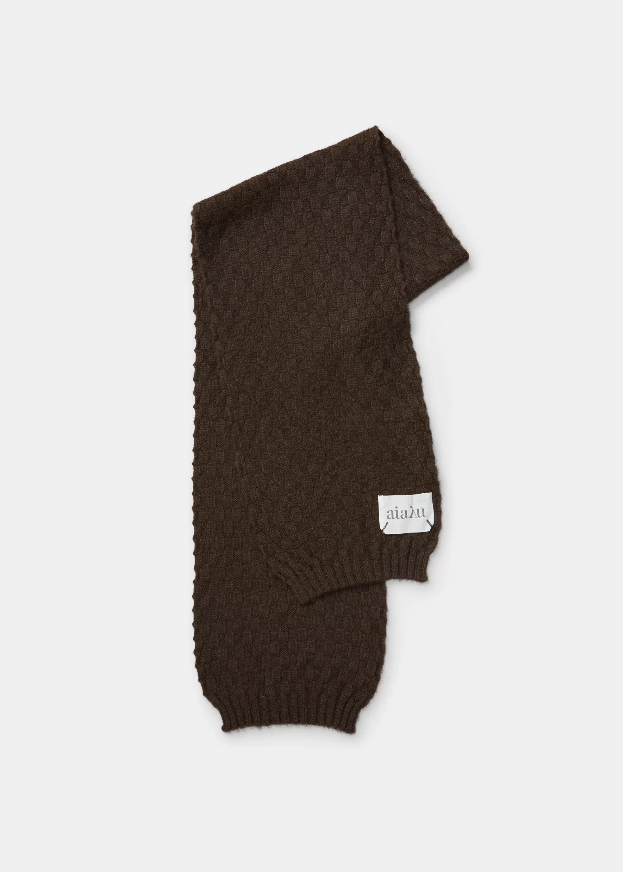 Aiayu Tørklæder^Ribi yak scarf PureDarkBrown