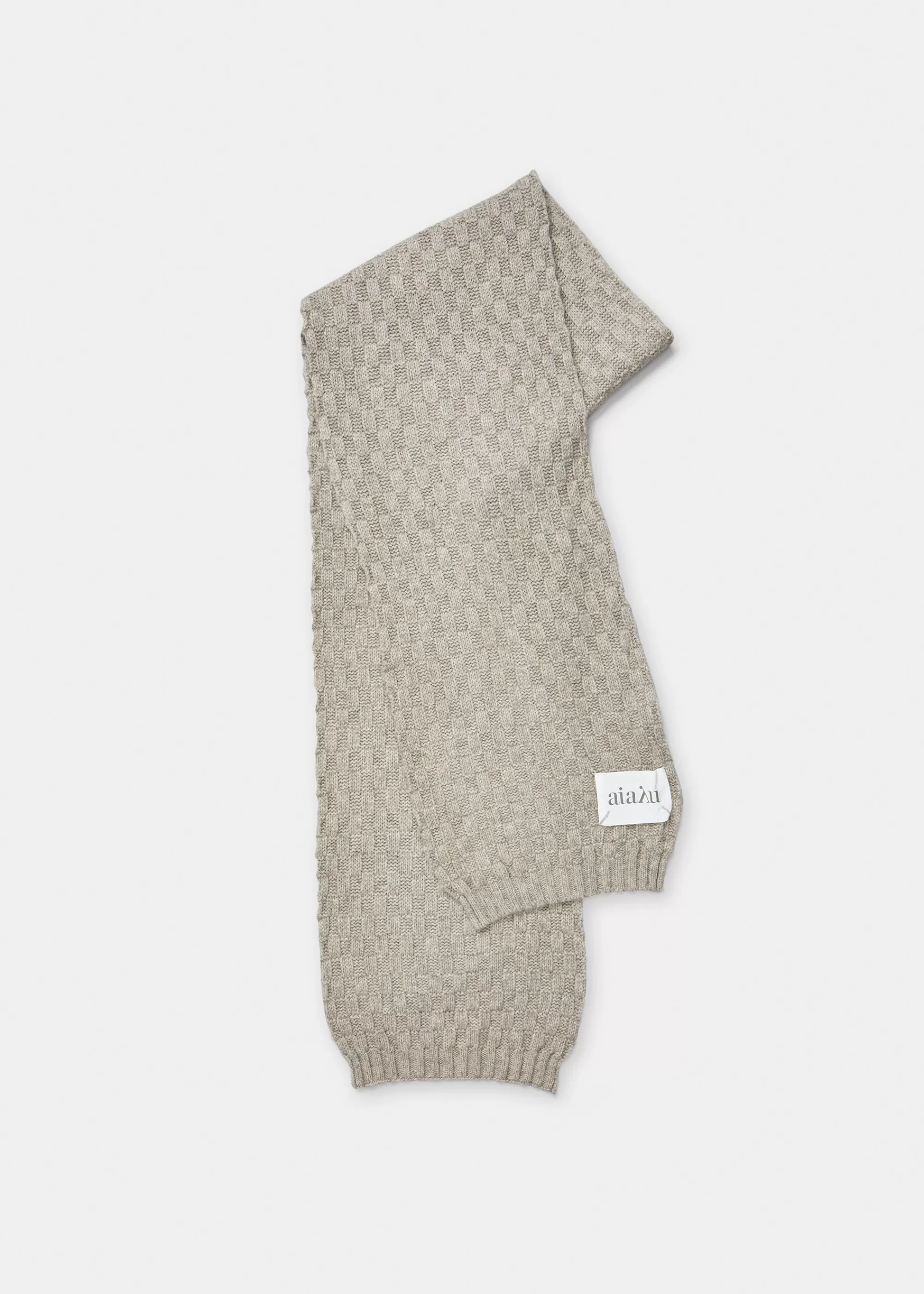 Aiayu Tørklæder^Ribi yak scarf PureLightGrey