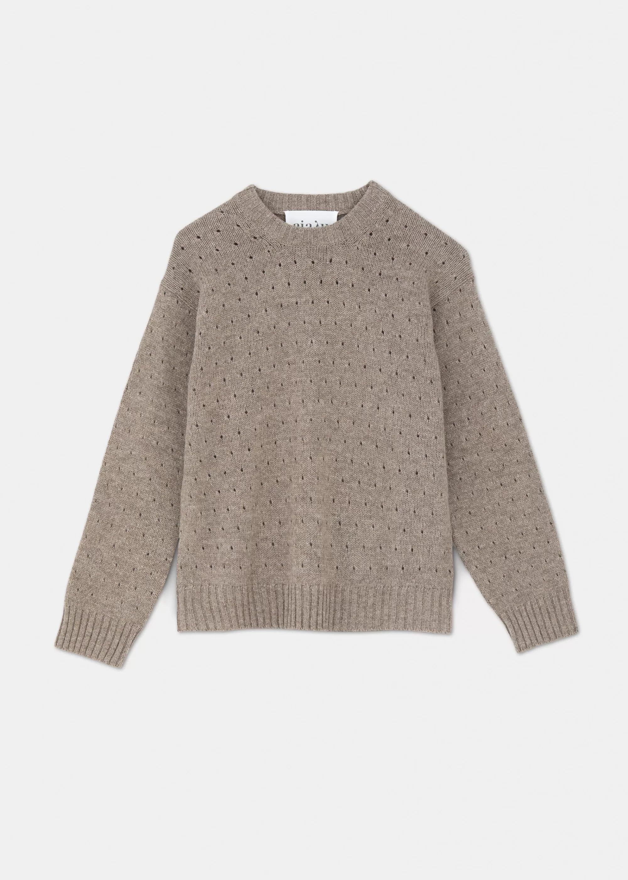 Aiayu Strik^Saga dot wool sweater PureSoil