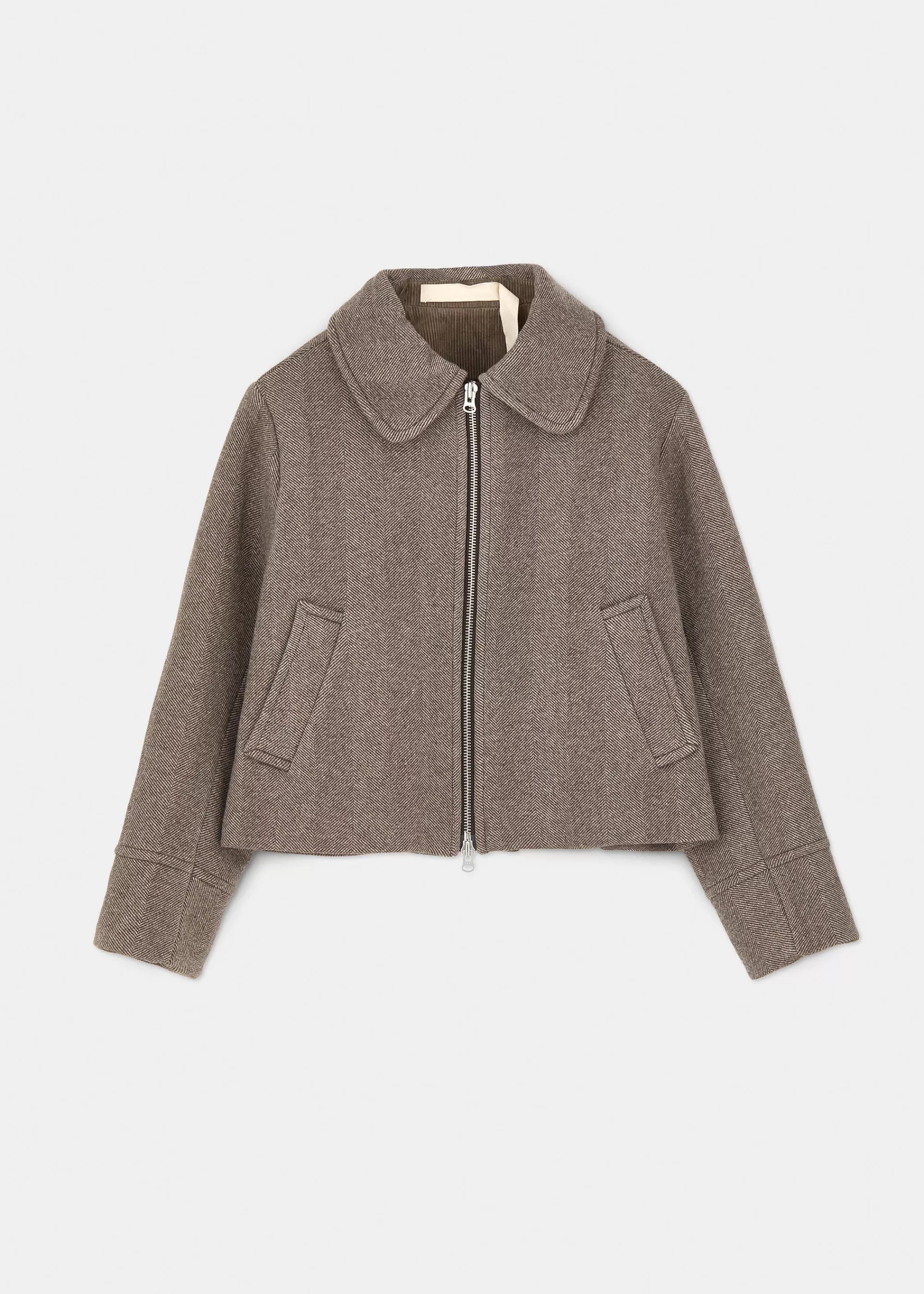 Aiayu Jakker & Blazere^Short wool jacket Herringbone