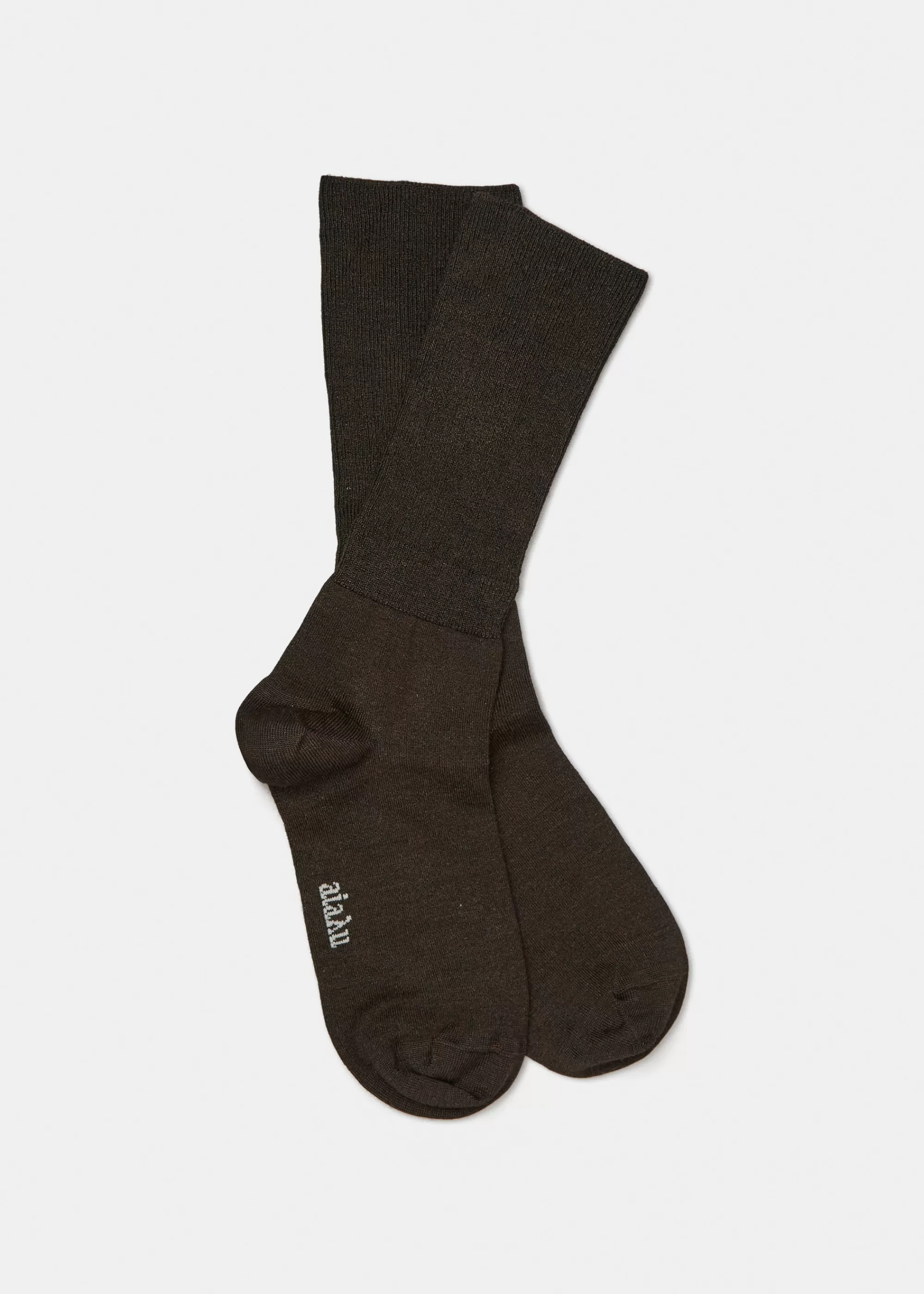 Aiayu Strømper^Silk socks DarkBrown