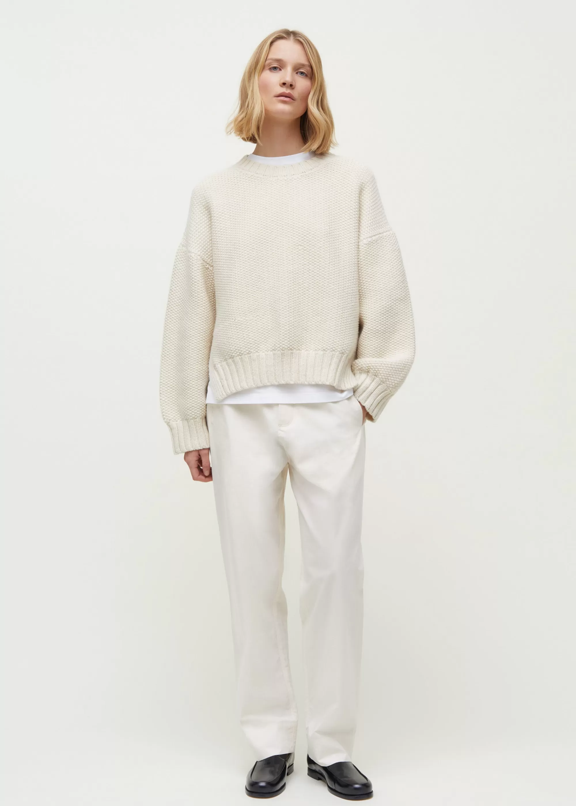 Aiayu Strik^Vetla wool sweater PureEcru