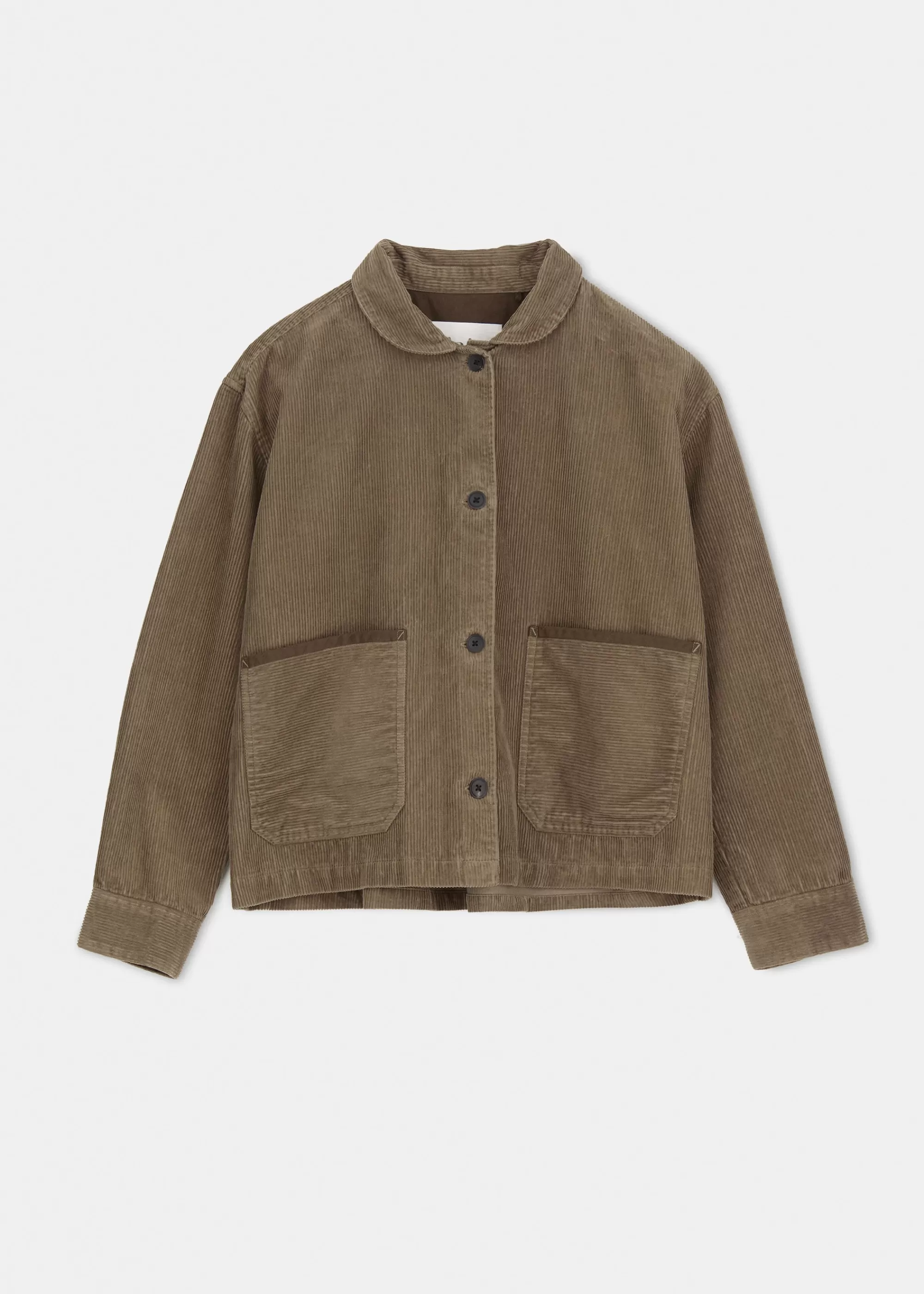 Aiayu Skjorter^Vinga shirt corduroy BrownKhaki