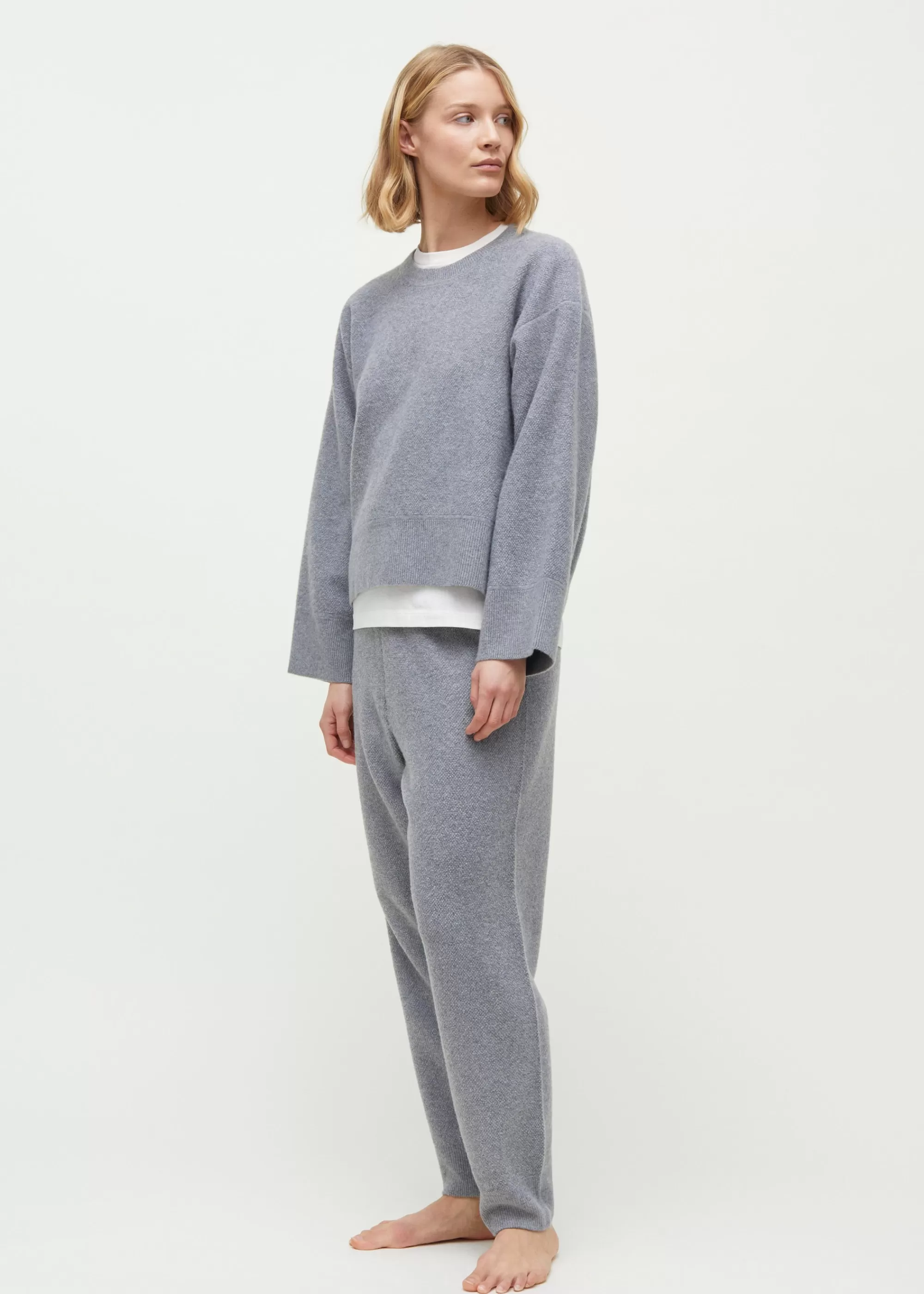 Aiayu Strik^Willow cashmere sweater GreyMelange