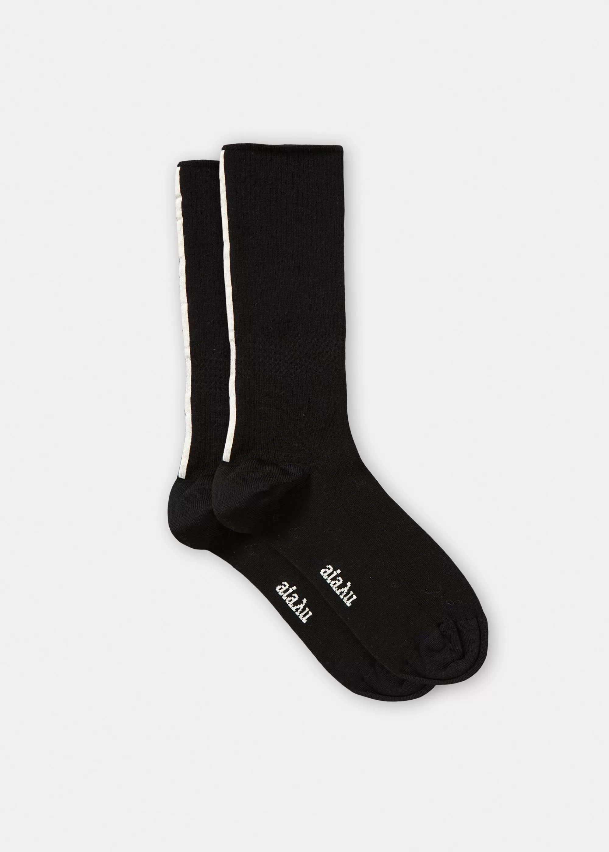 Aiayu Strømper^Wool detailed socks MixBlack